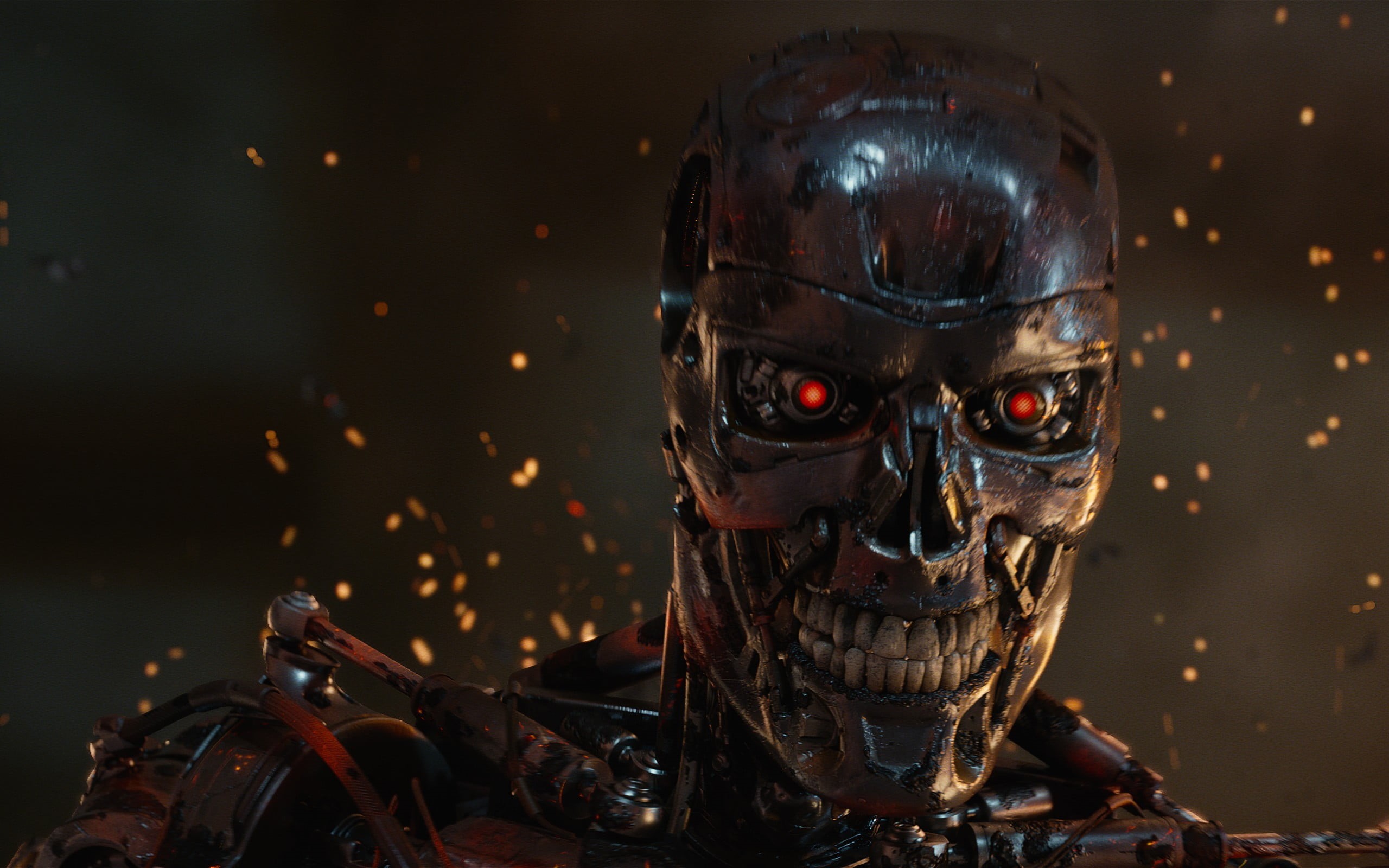 protection, endoskeleton, focus on foreground, illuminated, helmet, security, art and craft, mask - disguise, close-up, indoors, T-800, obscured face, disguise, HD Wallpaper