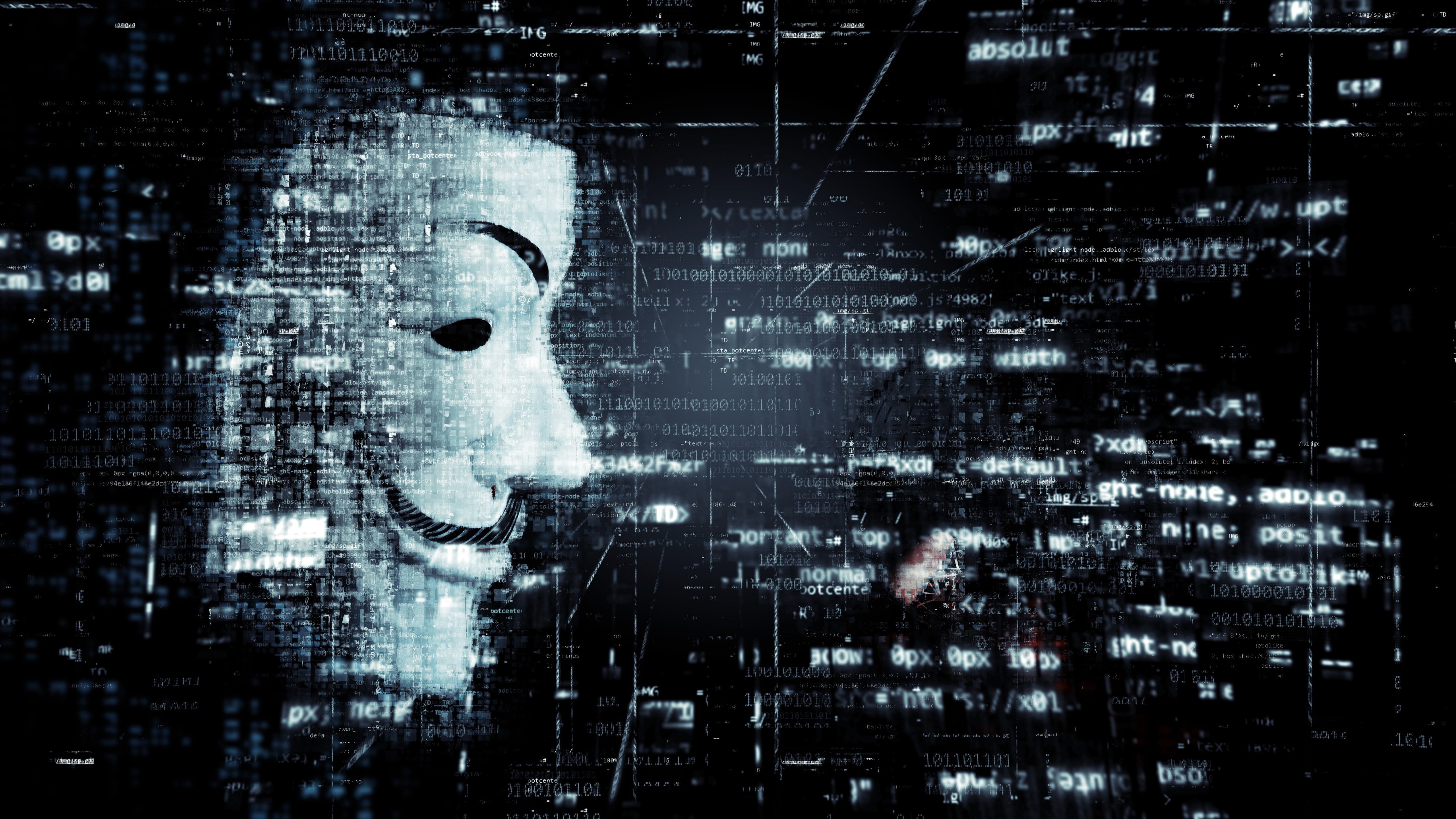 5K, hackers, @ItzMauuuroo, Anonymous, HD Wallpaper