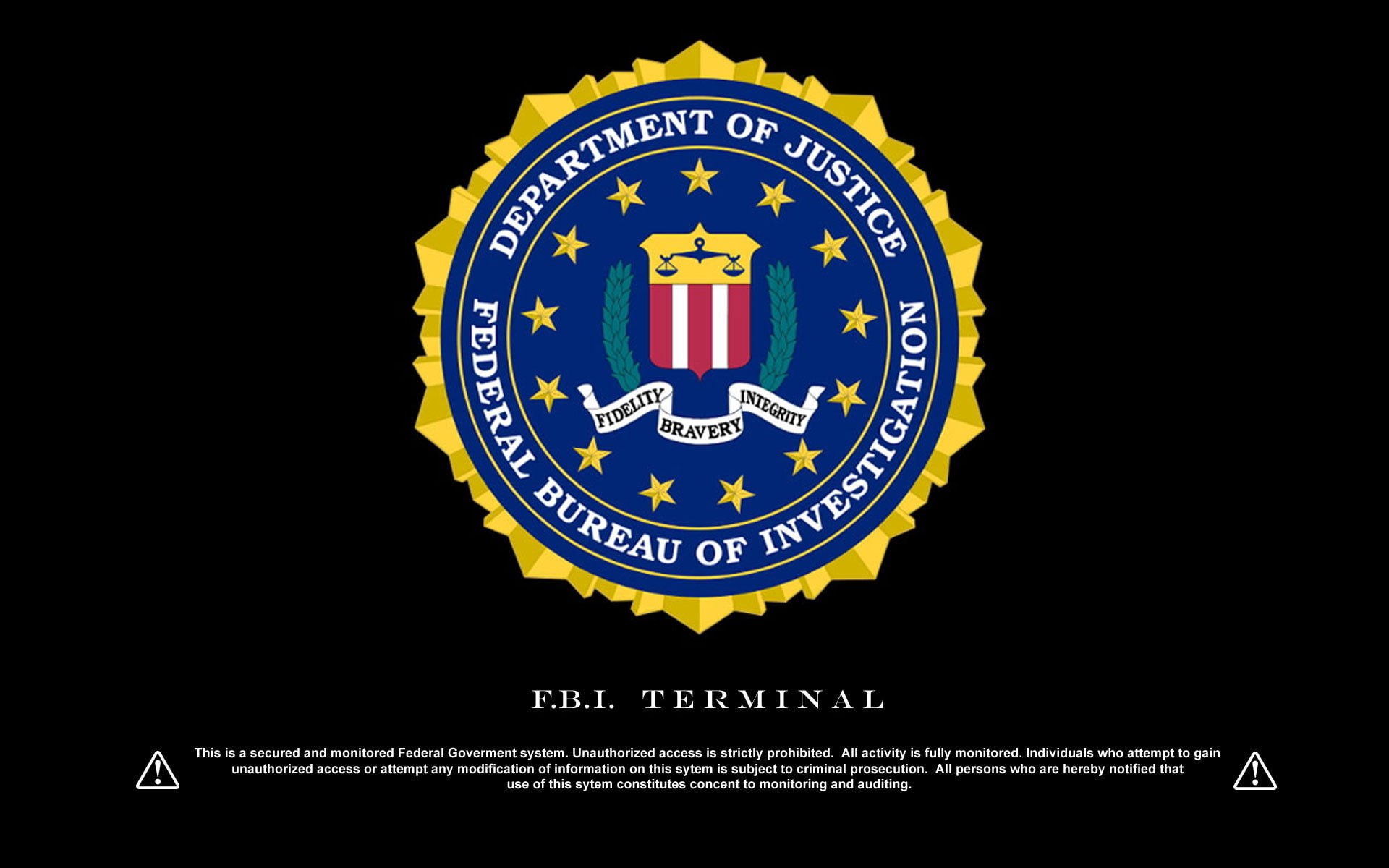 fbi, terminal, logos, 1080P, HD Wallpaper