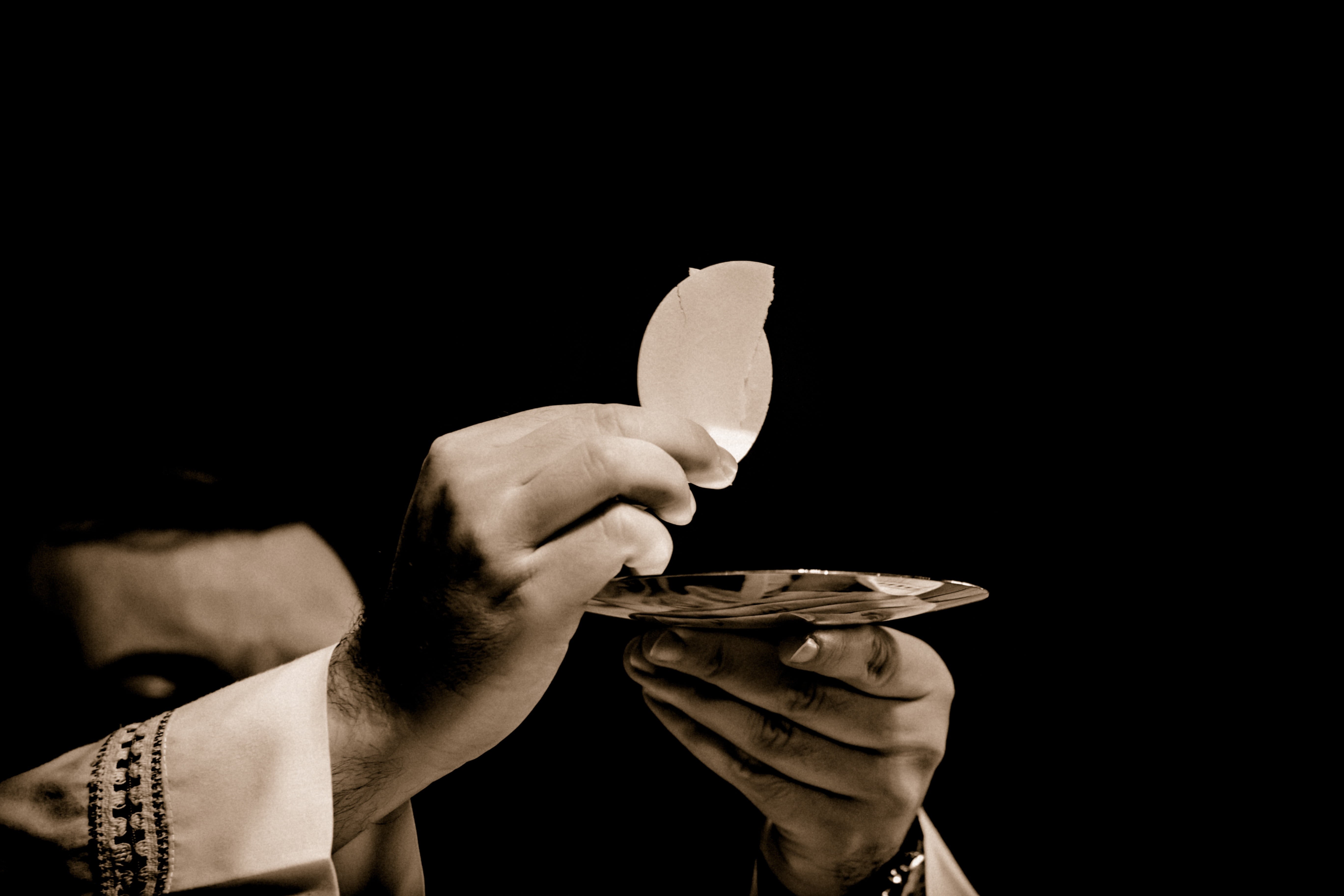 one person, liturgy, holding, priest, christianity, latin rite, indoors, ceremony, body of christ, church, divine, holy, success, christian, unrecognizable person, HD Wallpaper