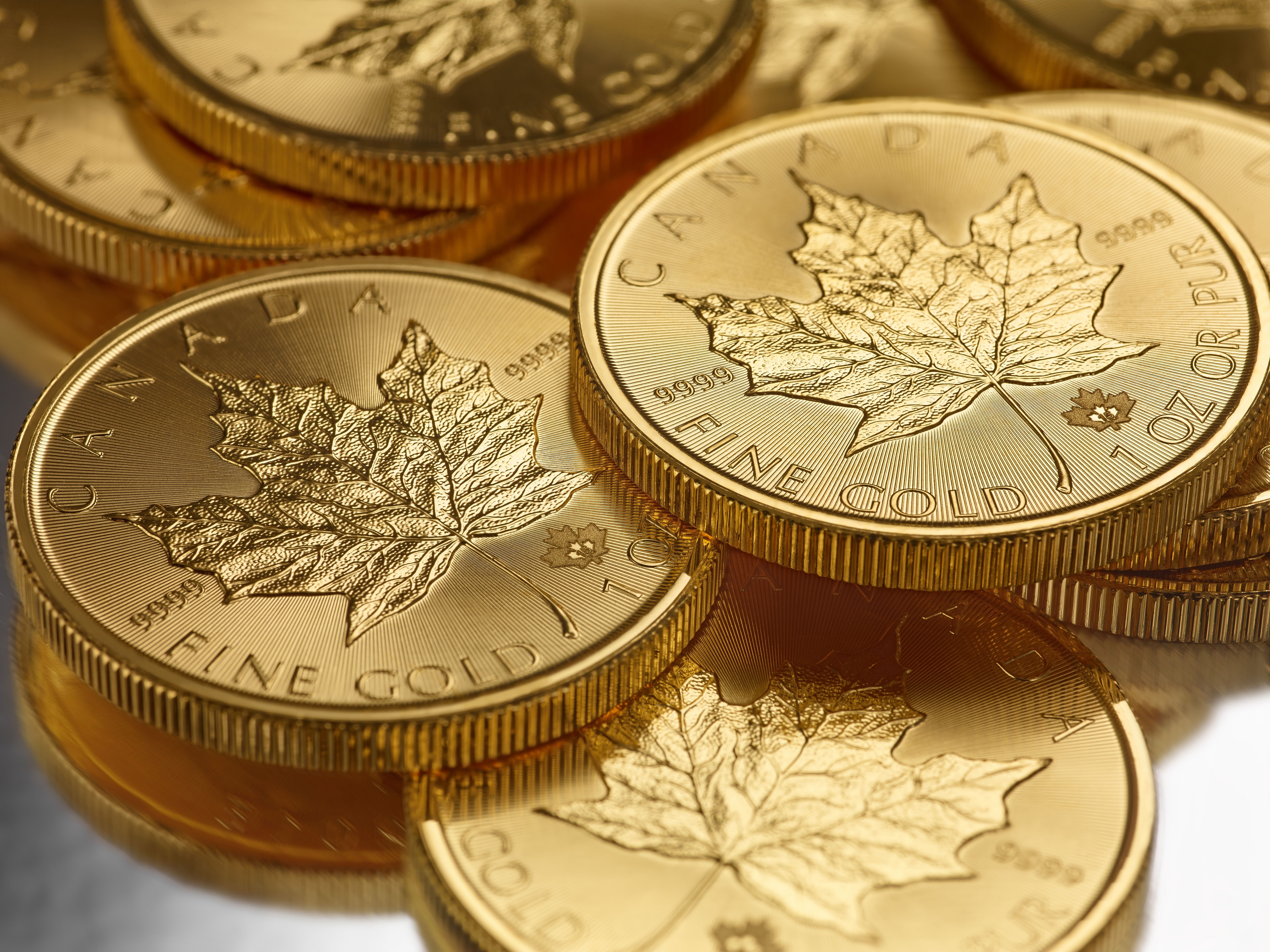 no people, gold colored, still life, close-up, silver colored, Canada, savings, 5K, business, currency, economy, gold, indoors, metal, money, selective focus, HD Wallpaper