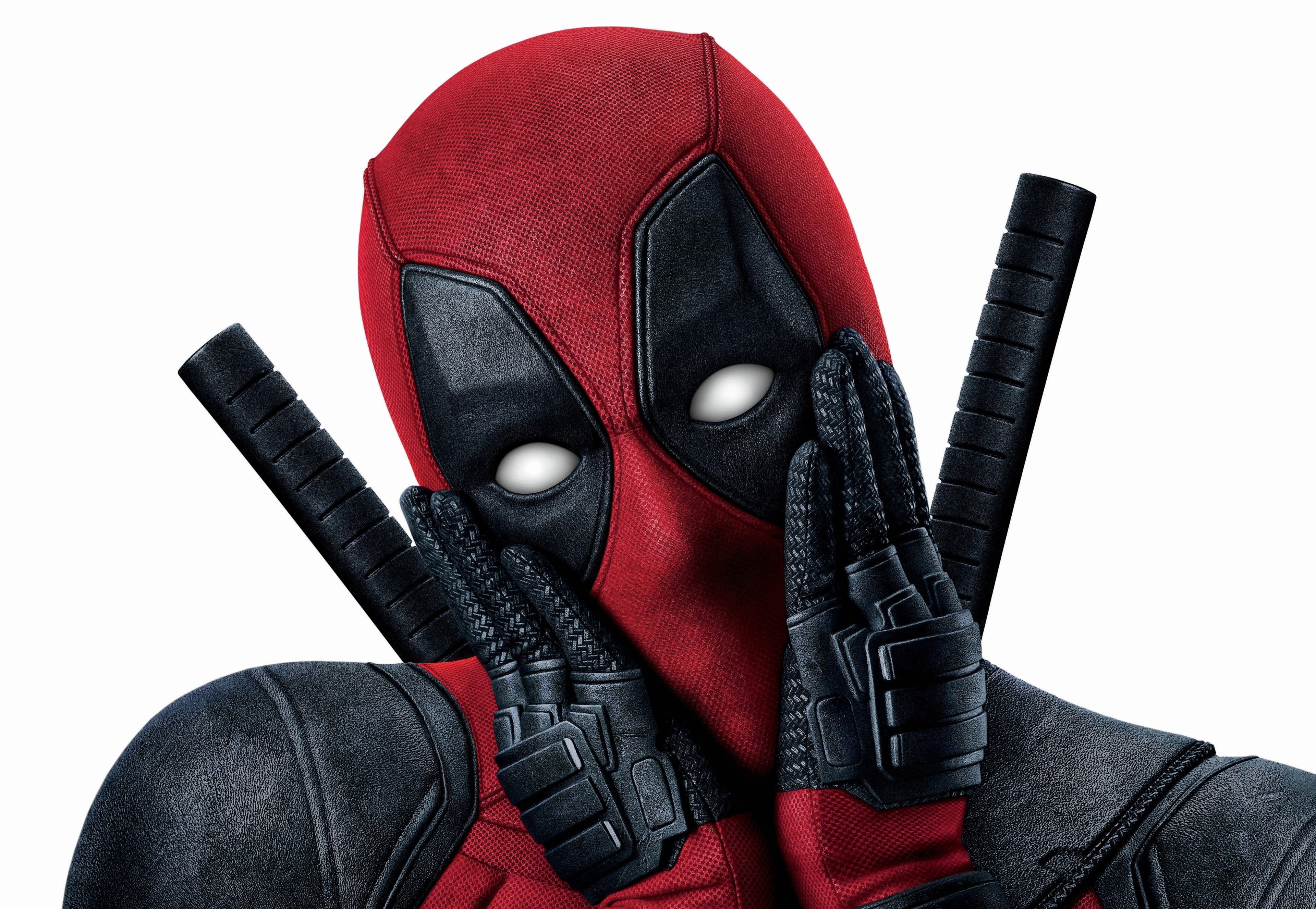 clothing, men, close-up, aggression, glove, indoors, still life, leisure activity, cut out, red, sport, black color, security, deadpool 4k pc desktop hd, HD Wallpaper