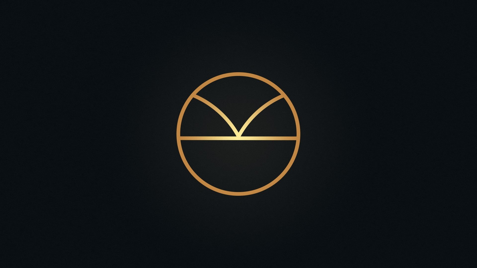 black background, close-up, night, creativity, round, single object, bubble, orange, orange color, no people, studio shot, gold colored, logo, shape, copy space, HD Wallpaper