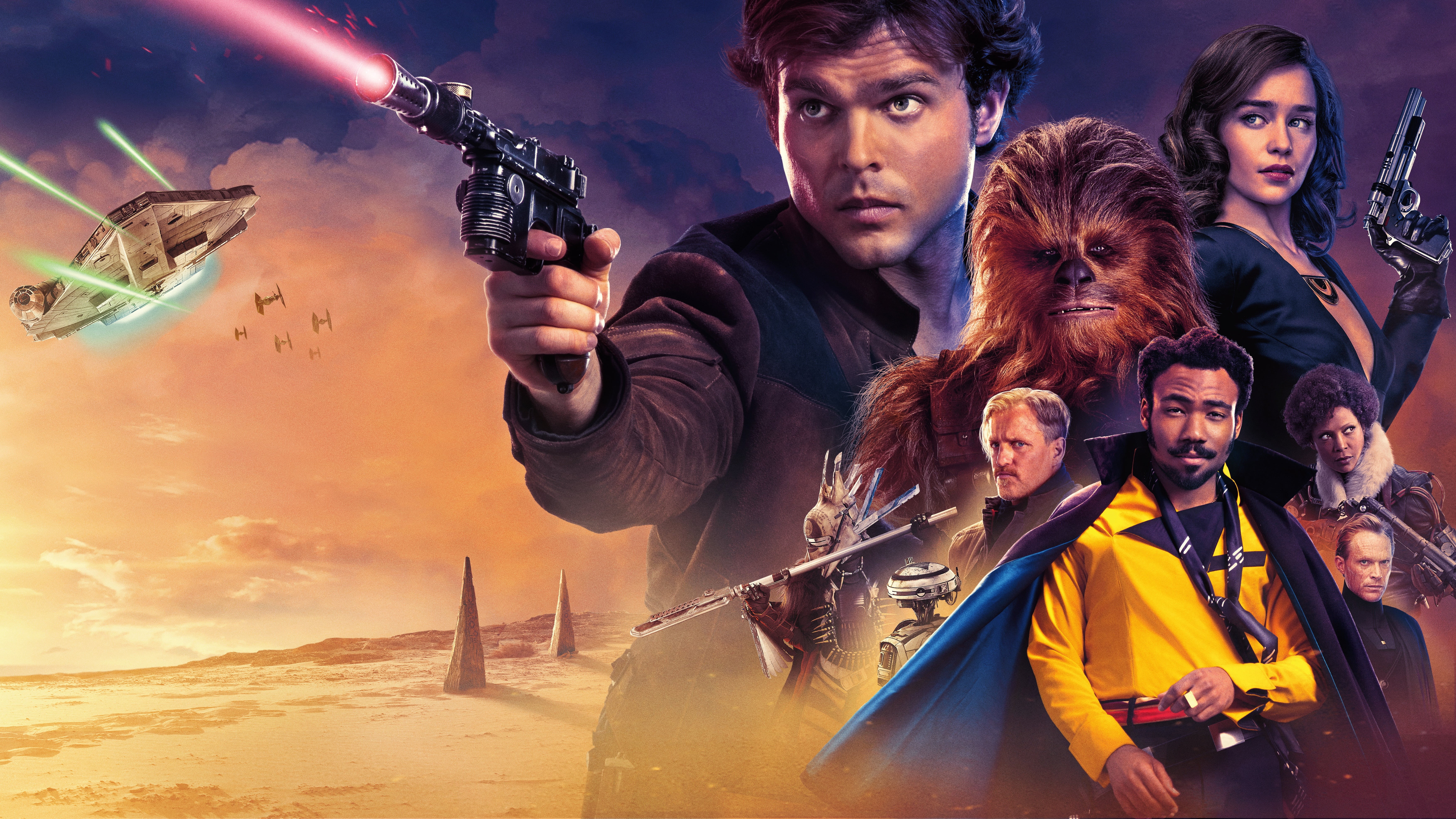 Fighters, Film, Sands, 2018, Princess, Star, Pistols, Emilia Clarke, Adventure, Space, Imagine Entertainment, Wars, Star Wars, Male, Han Solo, Boys, Tobias Beckett, HD Wallpaper