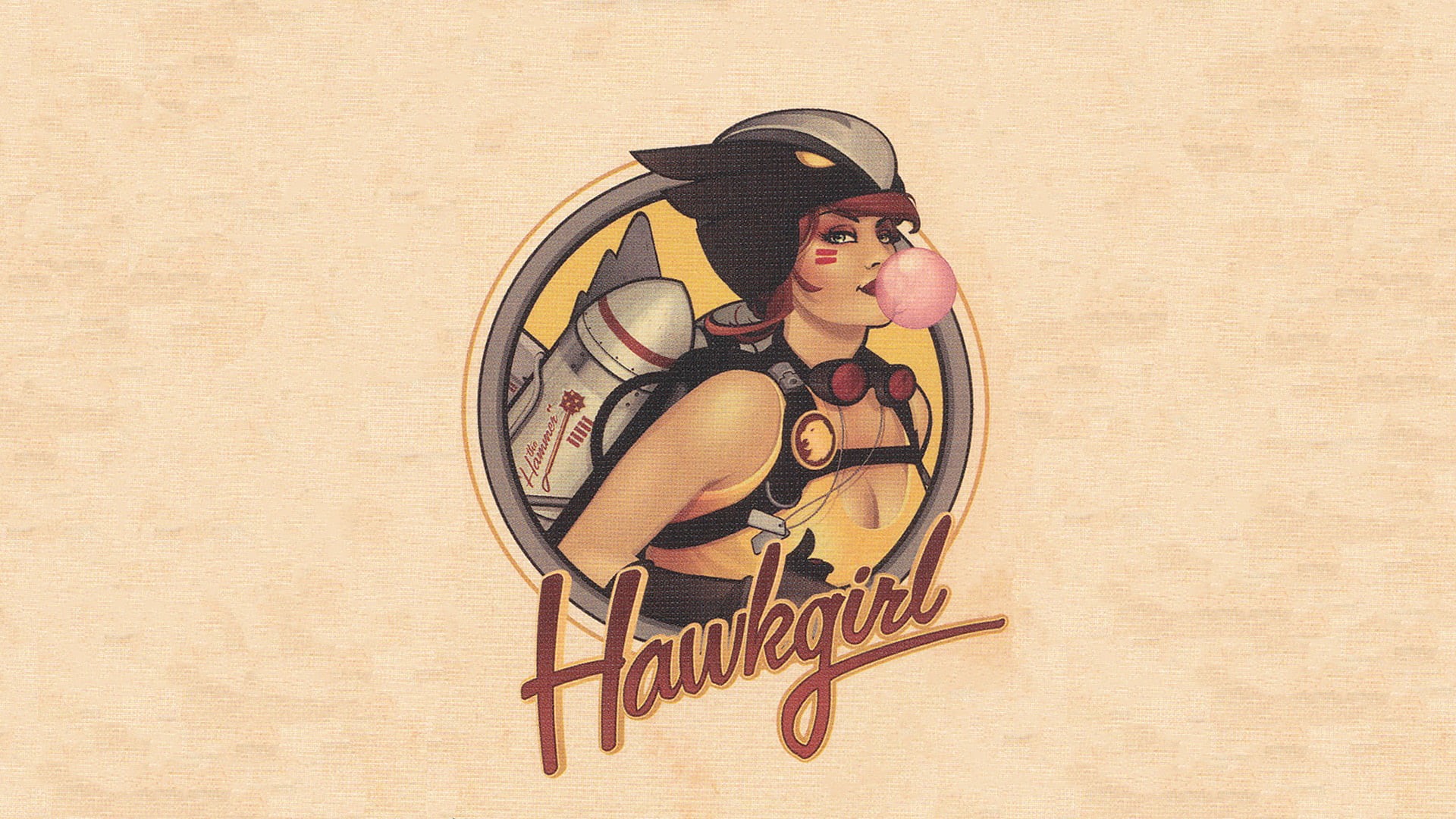 wood - material, creativity, texture, young adult, wall - building feature, superheroines, female likeness, relaxation, DC Comics, day, Hawkgirl, textured, HD Wallpaper