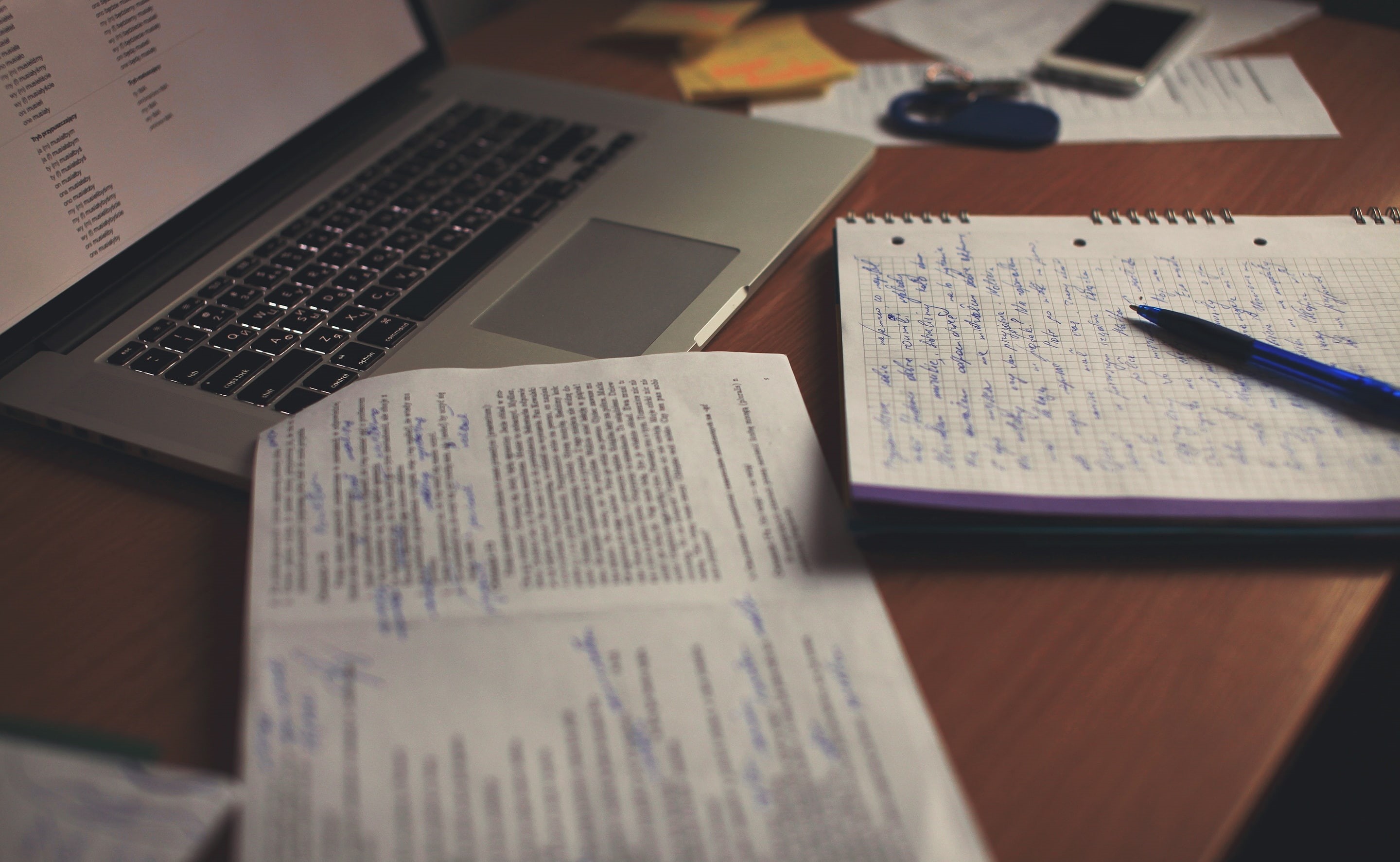 macbook, Work, selective focus, studying, pen, book, high angle view, communication, Laptop, indoors, close-up, pro, still life, computer, table, Computers, HD Wallpaper