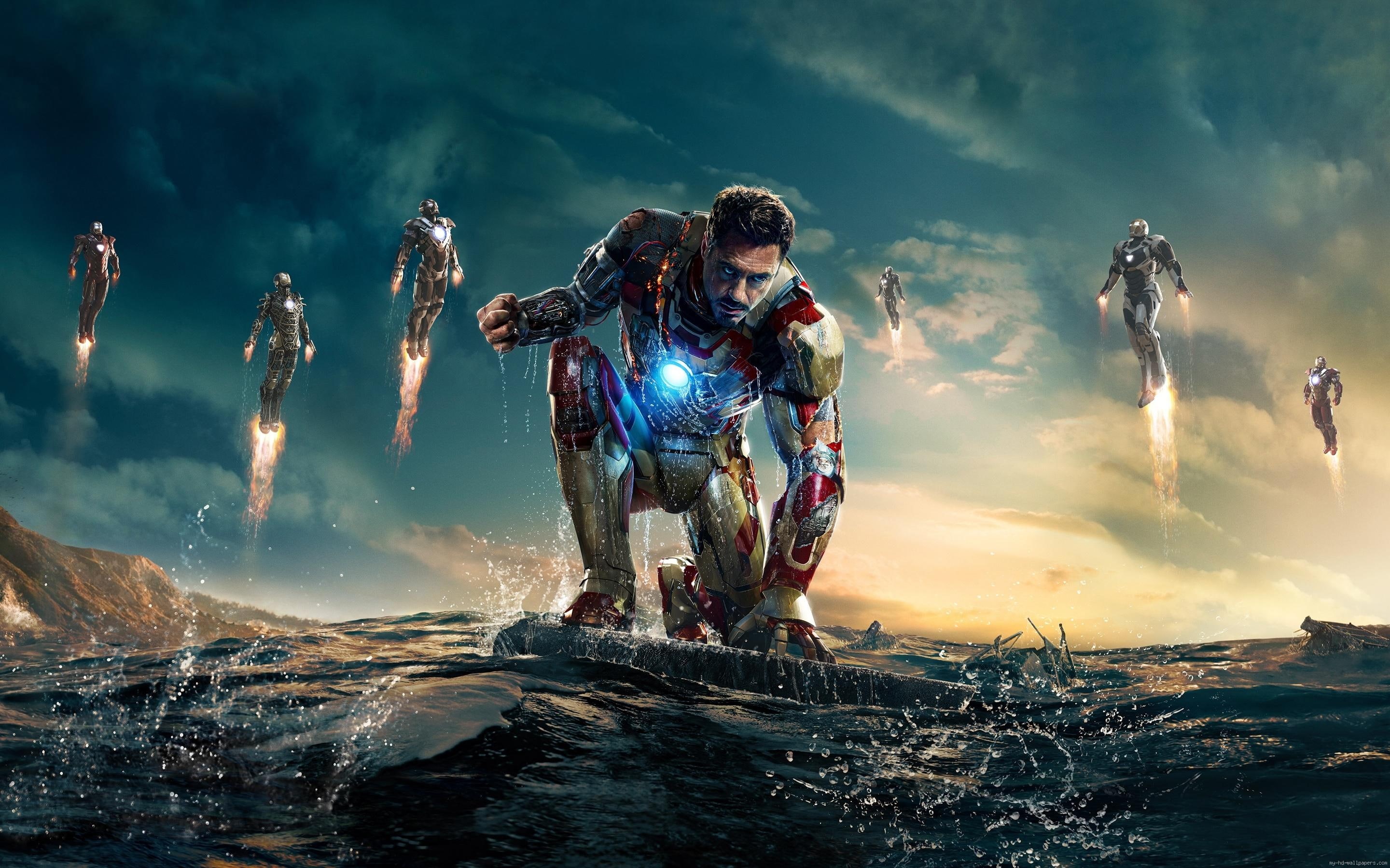 illustration, 2K, marvel, movie, hero, comics, man, robert downey jr in iron man, iron man, iron, HD Wallpaper