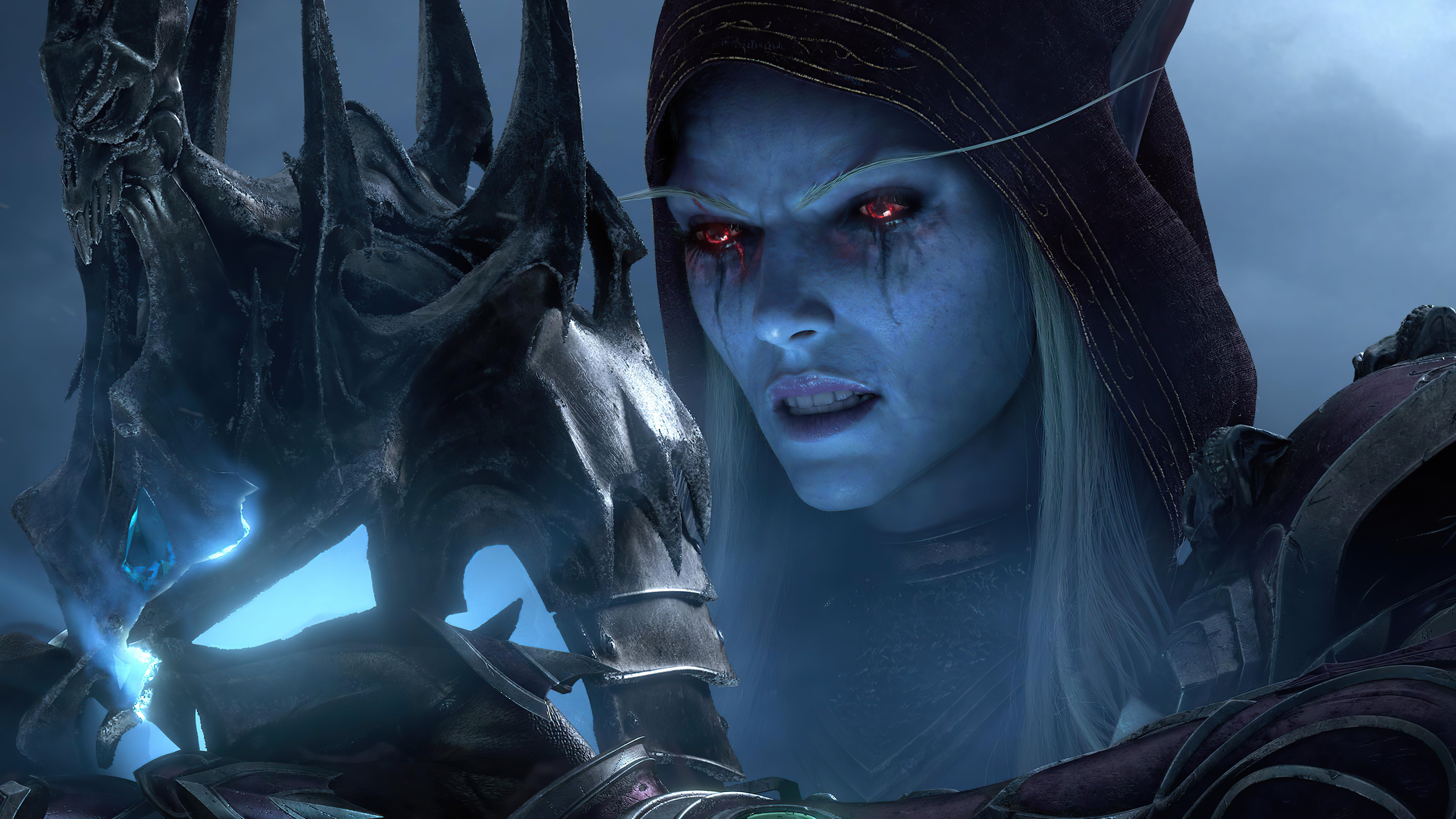 World of Warcraft, 8K, Games posters, World of Warcraft: Shadowlands, Sylvanas Windrunner, video game art, Video Game Creatures, video game characters, HD Wallpaper