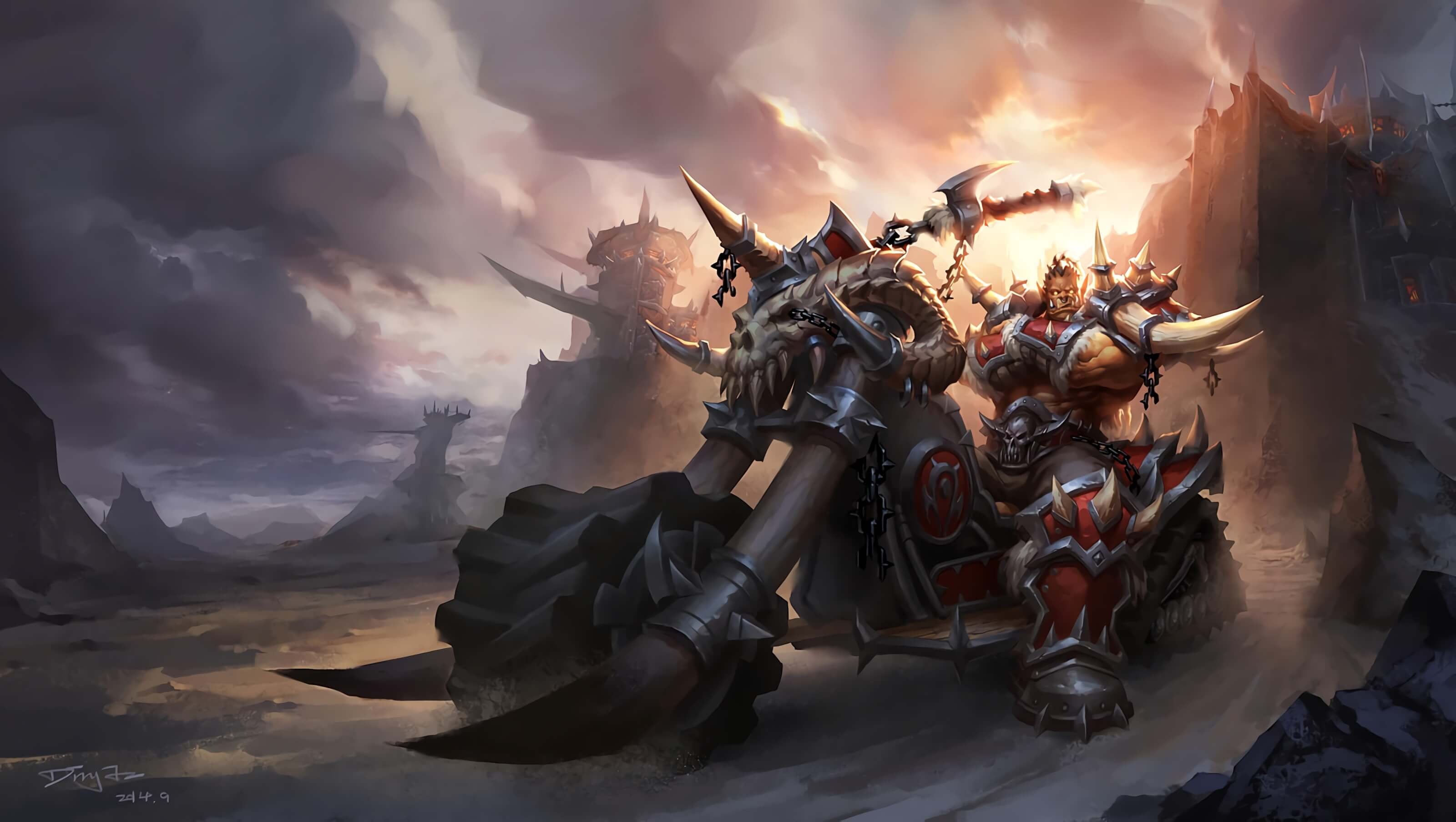 armed forces, digital art, art and craft, World of Warcraft, artwork, human representation, cloud - sky, government, 2K, war, outdoors, video games, military, HD Wallpaper