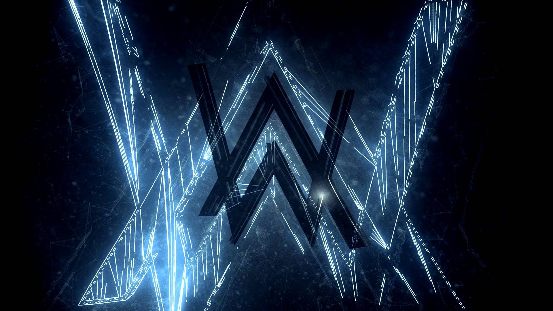 1080P, Alan Walker logo, HD Wallpaper