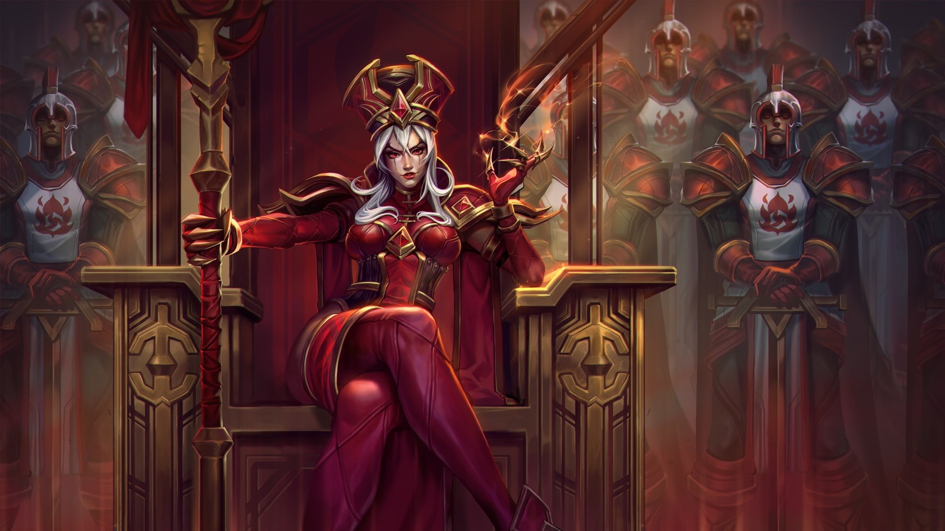 world of warcraft, throne, 1080P, sally whitemane, spear, Games, knights, HD Wallpaper