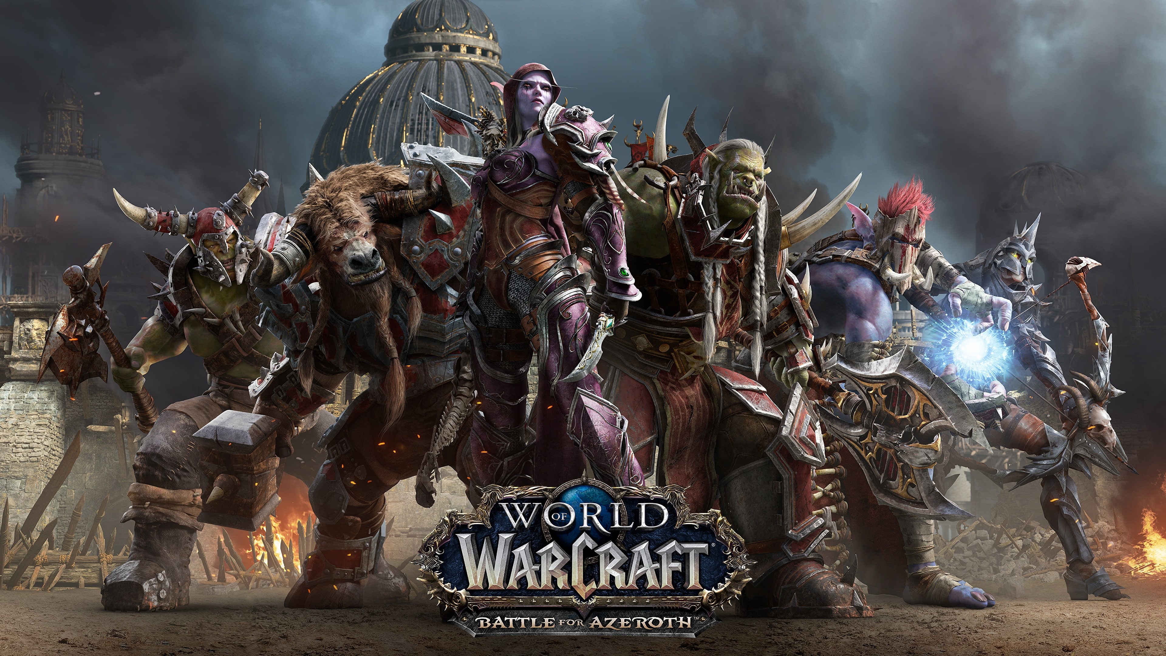 World Of Warcraft, Horde, The battle for Azeroth, 4K, Silvanas Windrunner, HD Wallpaper