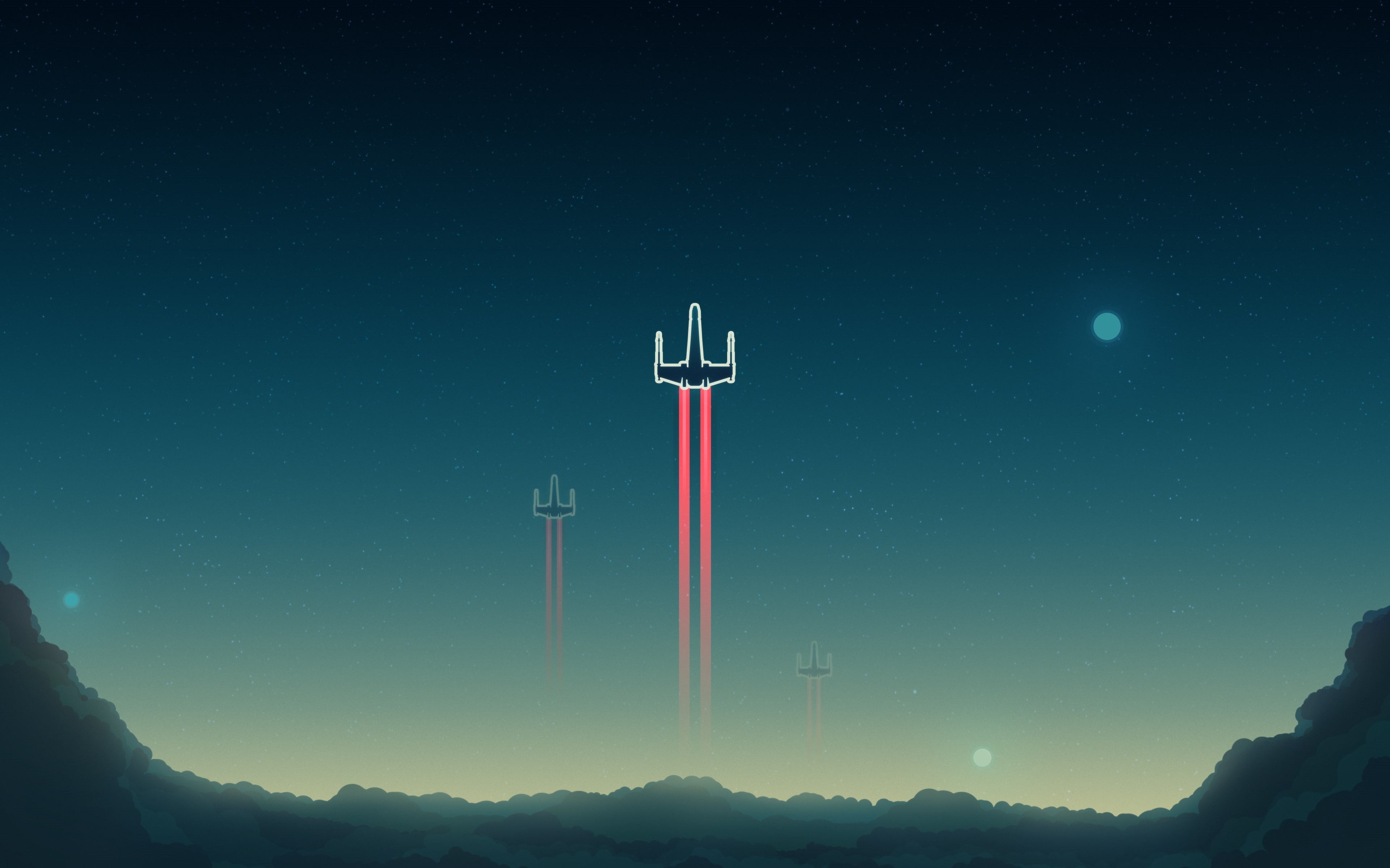 Minimal, Starfighter, 4K, 4K, X-wing, HD Wallpaper