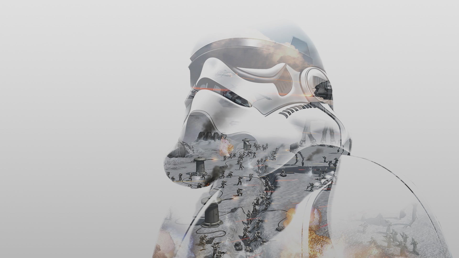 1080P, digital composite, no people, Battle of Hoth, close-up, star, creativity, indoors, wars, double exposure, day, studio shot, copy space, HD Wallpaper