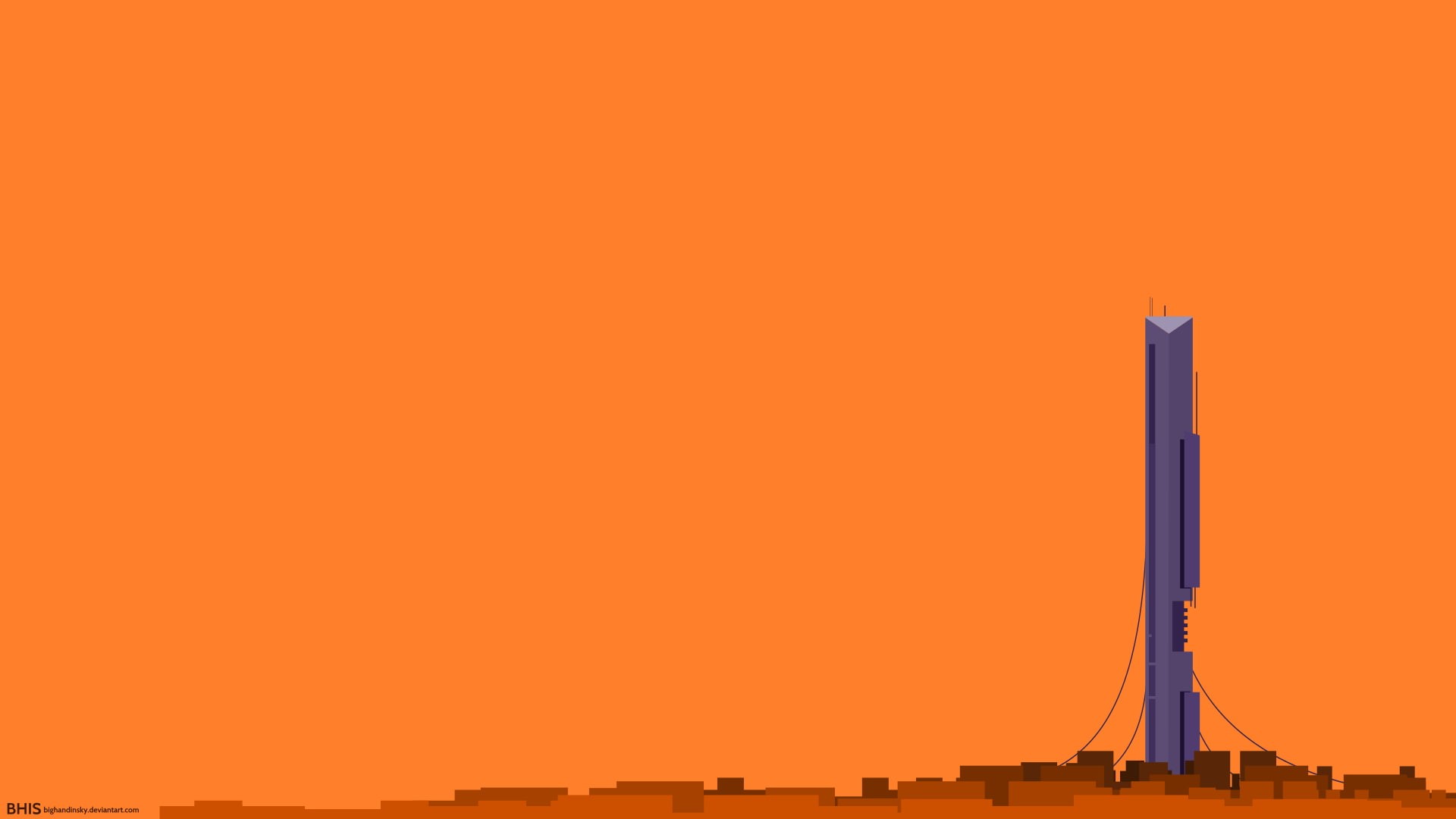 The Citadel, 1080P, video games, Combine, artwork, selective coloring, Half-Life 2, minimalism, HD Wallpaper