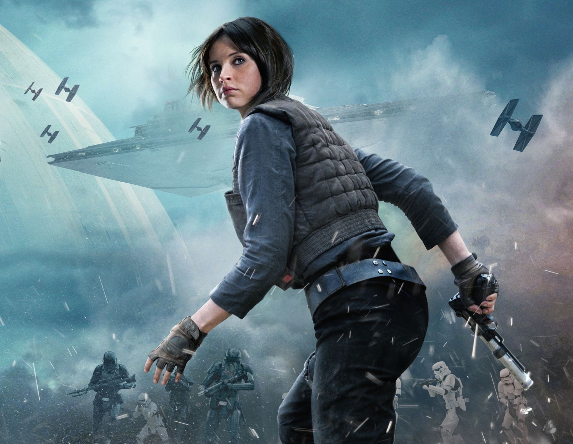 1080P, Star Wars, Felicity Jones, Jyn Erso, Rogue One: A Star Wars Story, HD Wallpaper
