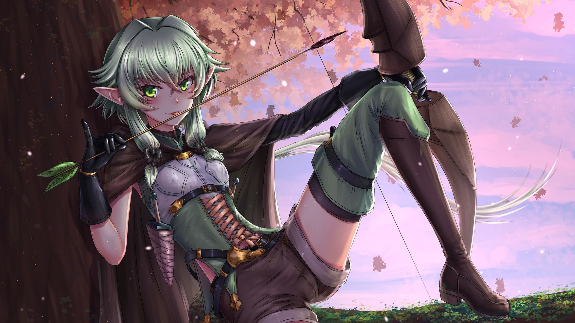 Goblin Slayer, archer, High Elf Archer (Goblin Slayer), 1080P, arrows, HD Wallpaper