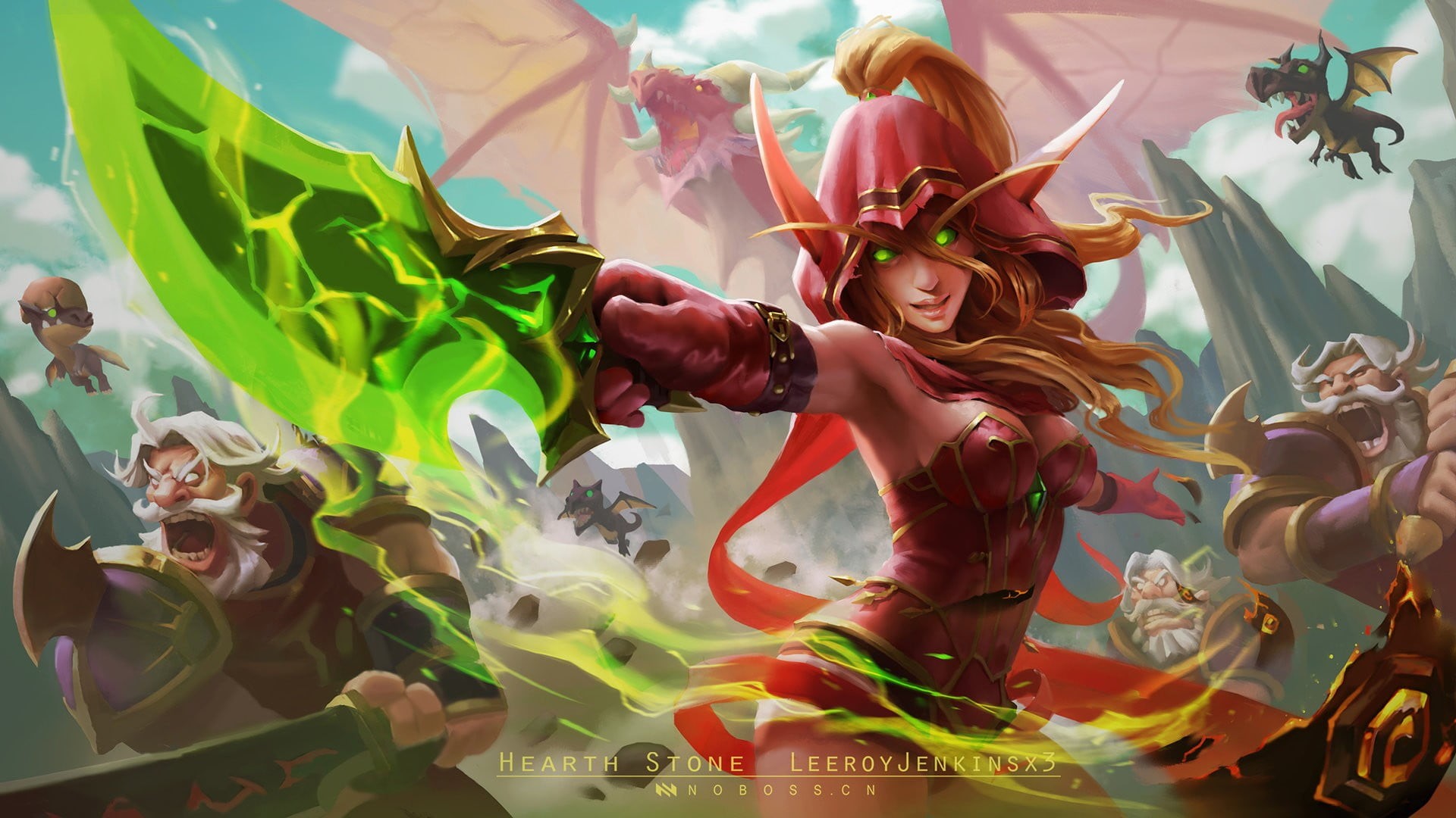 female likeness, art and craft, World of Warcraft, human representation, day, multi colored, artwork, leisure activity, women, group of people, video games, HD Wallpaper