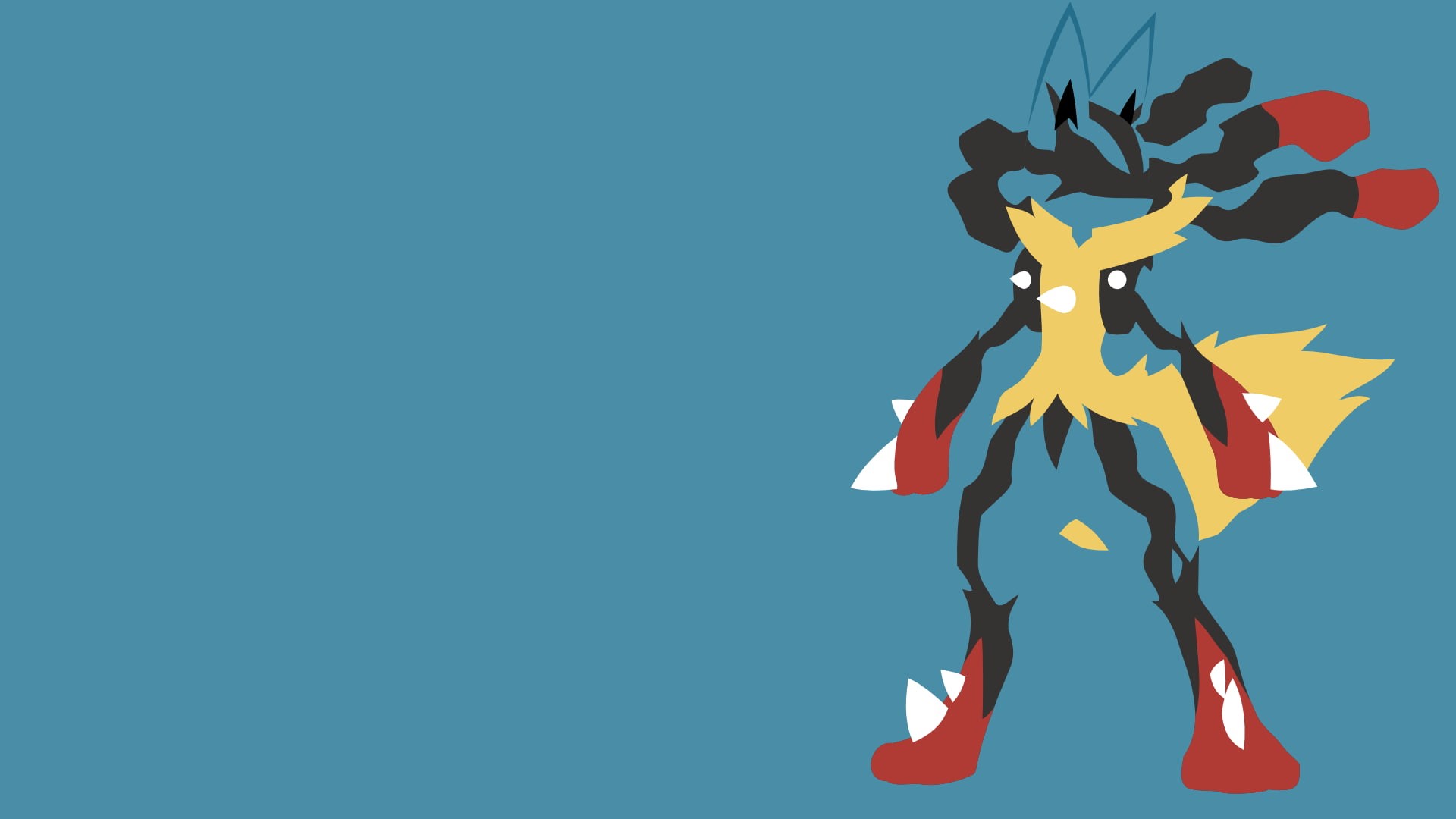 nature, video games, one person, representation, blue, blue background, indoors, studio shot, sky, colored background, Pokémon, creativity, copy space, HD Wallpaper