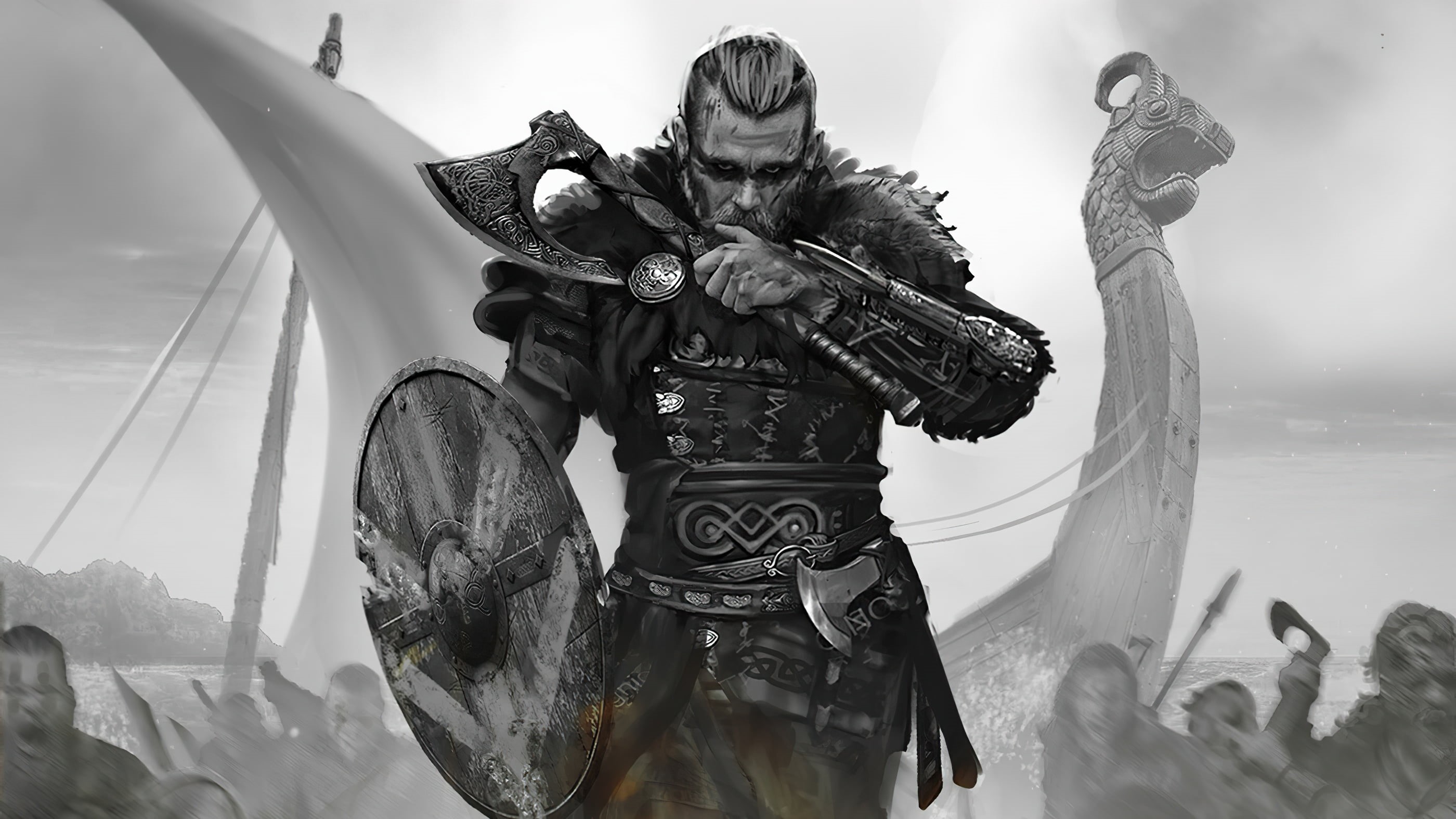 2K, warrior, Assassins Creed, viking, Assassins Creed Valhalla, HD Wallpaper