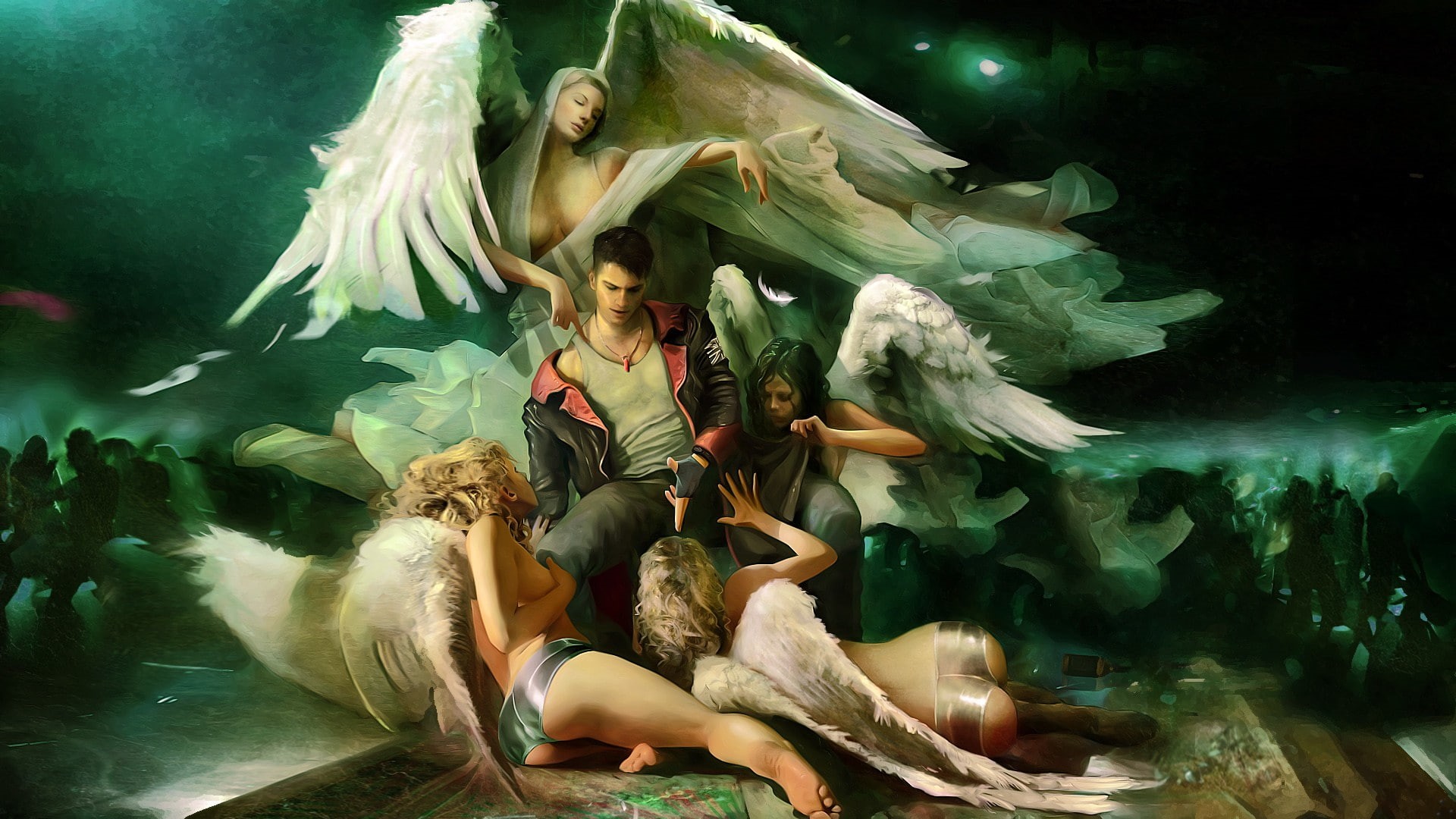 angel, video games, Dante, Devil May Cry, DmC: Devil May Cry, angle, 1080P, HD Wallpaper