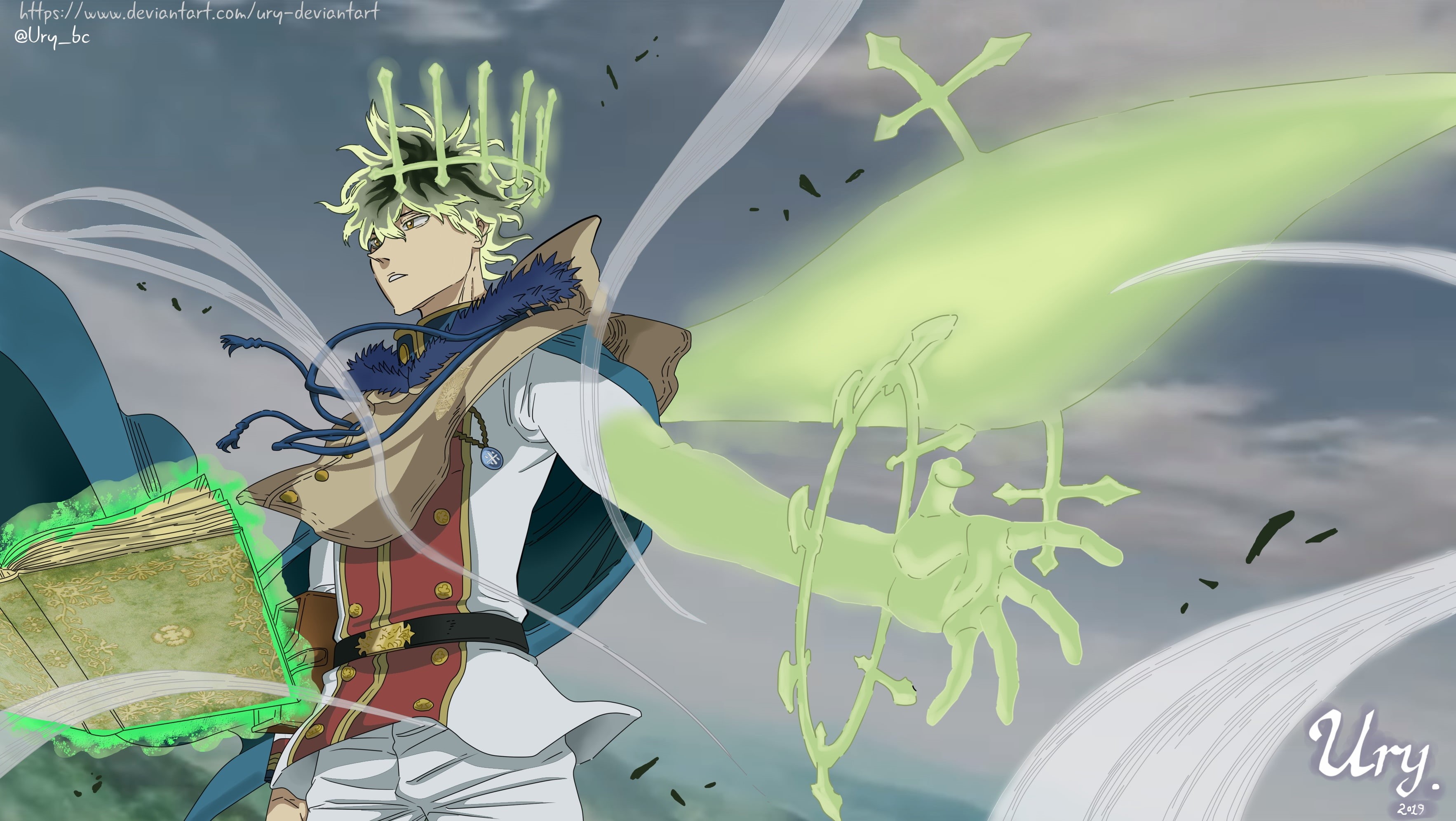 Black Clover, Yuno (Black Clover), Anime, 2K, HD Wallpaper