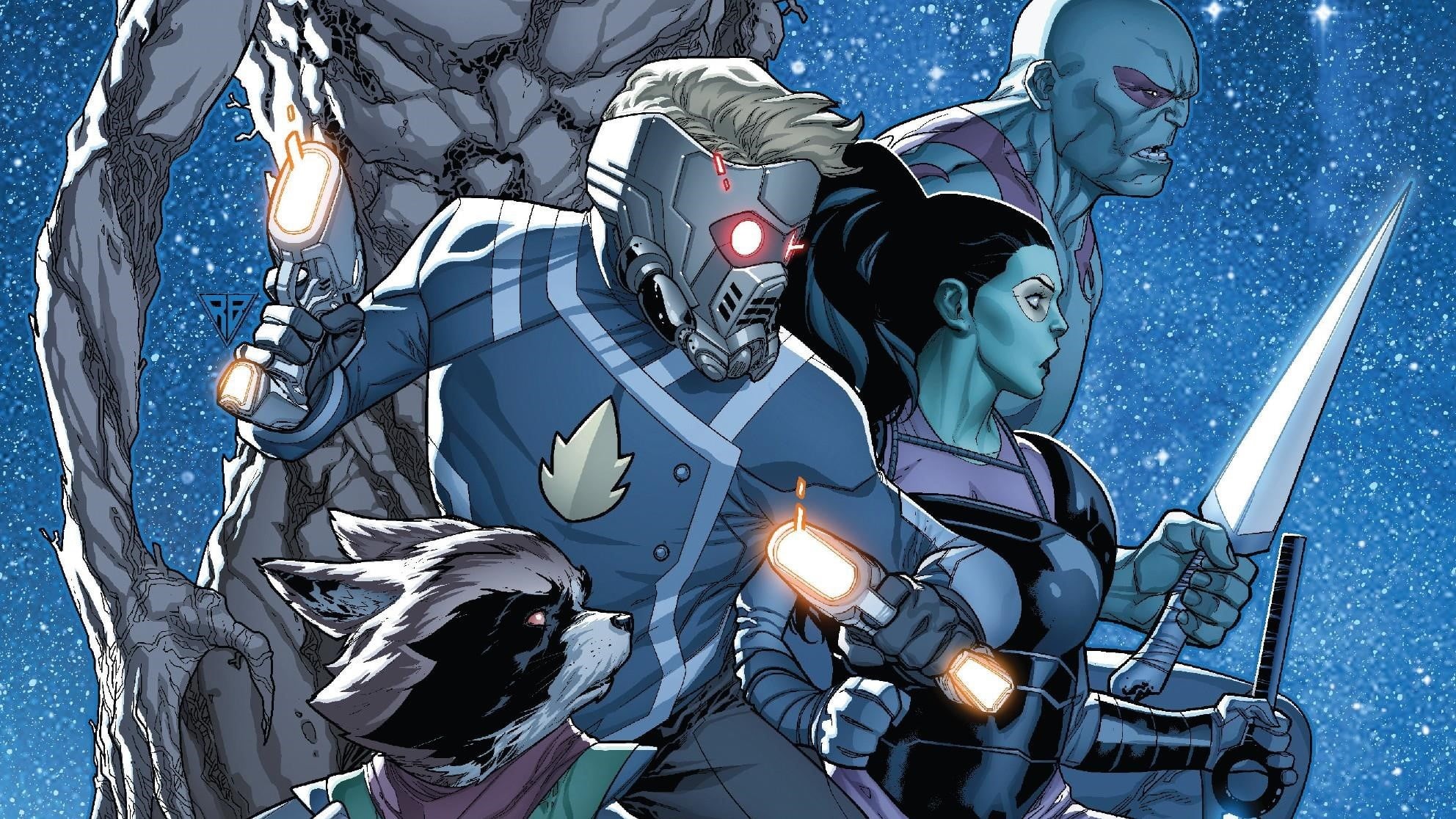 Rocket Raccoon, superheroes, Gamora, Starlord, Groot, Marvel, Drax the Destroyer, 1080P, fantasy, Guardians of the Galaxy, artwork, comics, fantasy art, HD Wallpaper