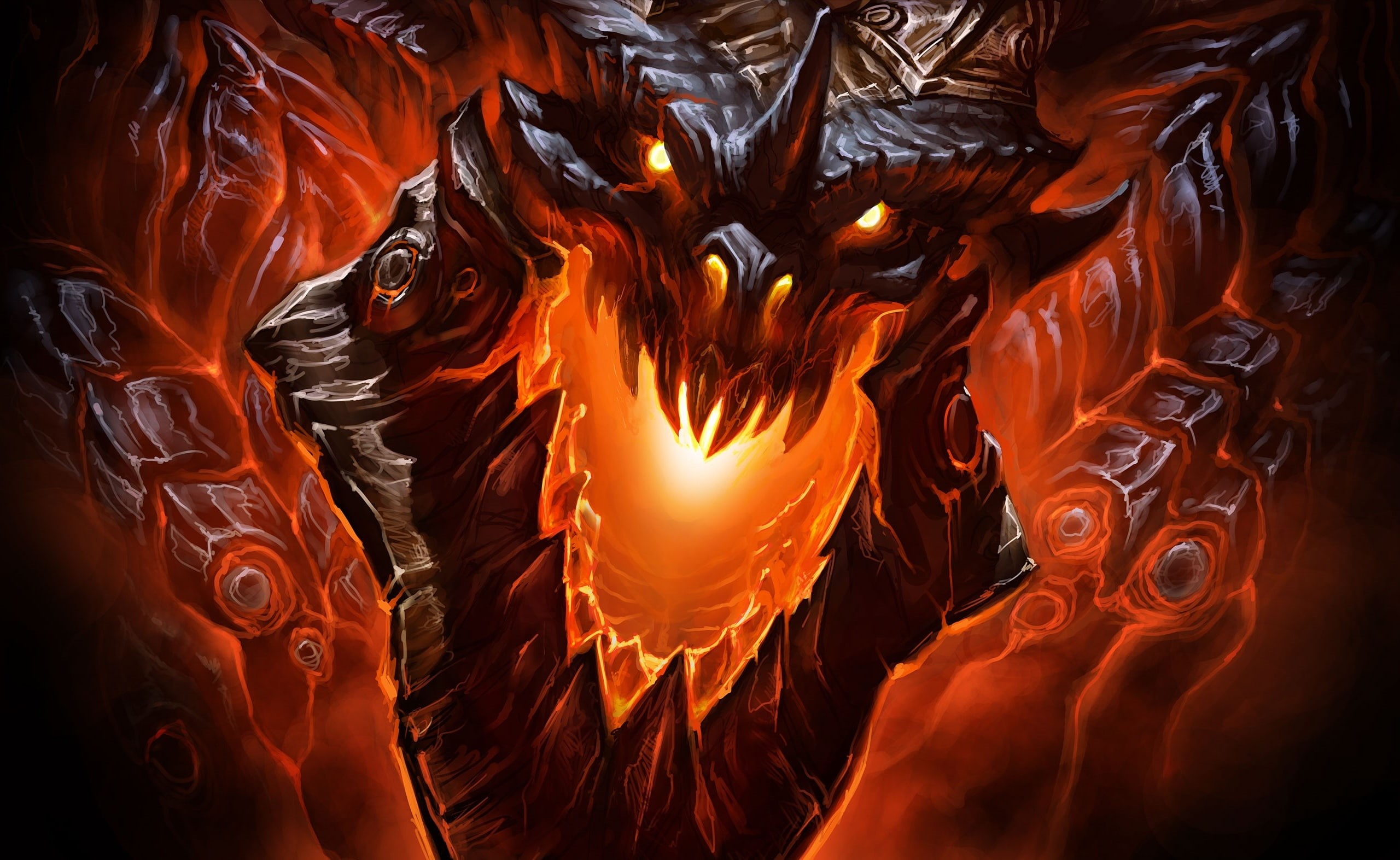flame, dragon, close-up, motion, illuminated, Games, red, wow, 2K, animals in the wild, cataclysm, warcraft, animal themes, animal, no people, orange color, HD Wallpaper