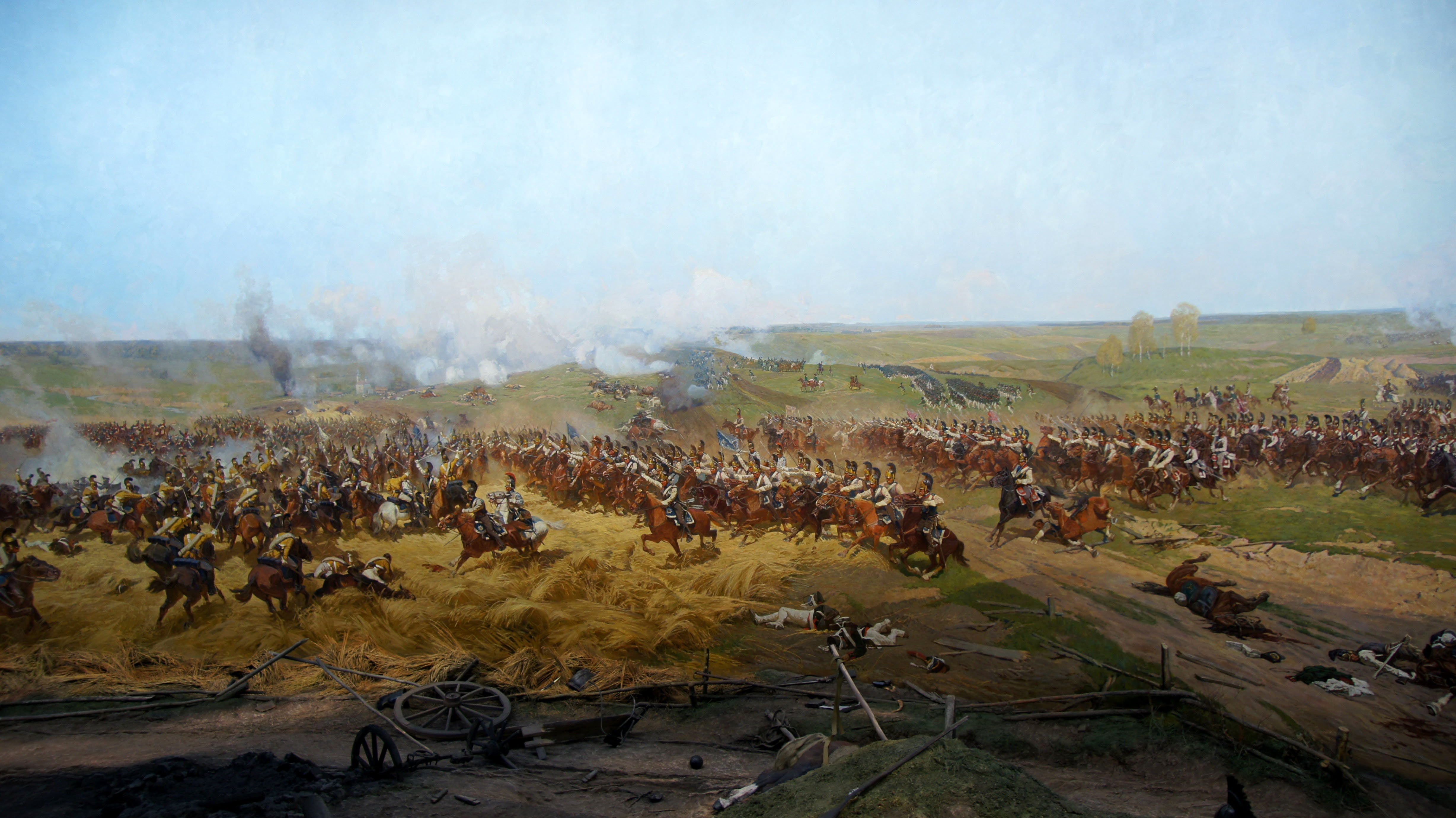 Franz Alekseevich Roubaud., fragment of the panorama, adult, the battle scenes, the largest battle, large group of people, land, canvas oil, nature, art, HD Wallpaper
