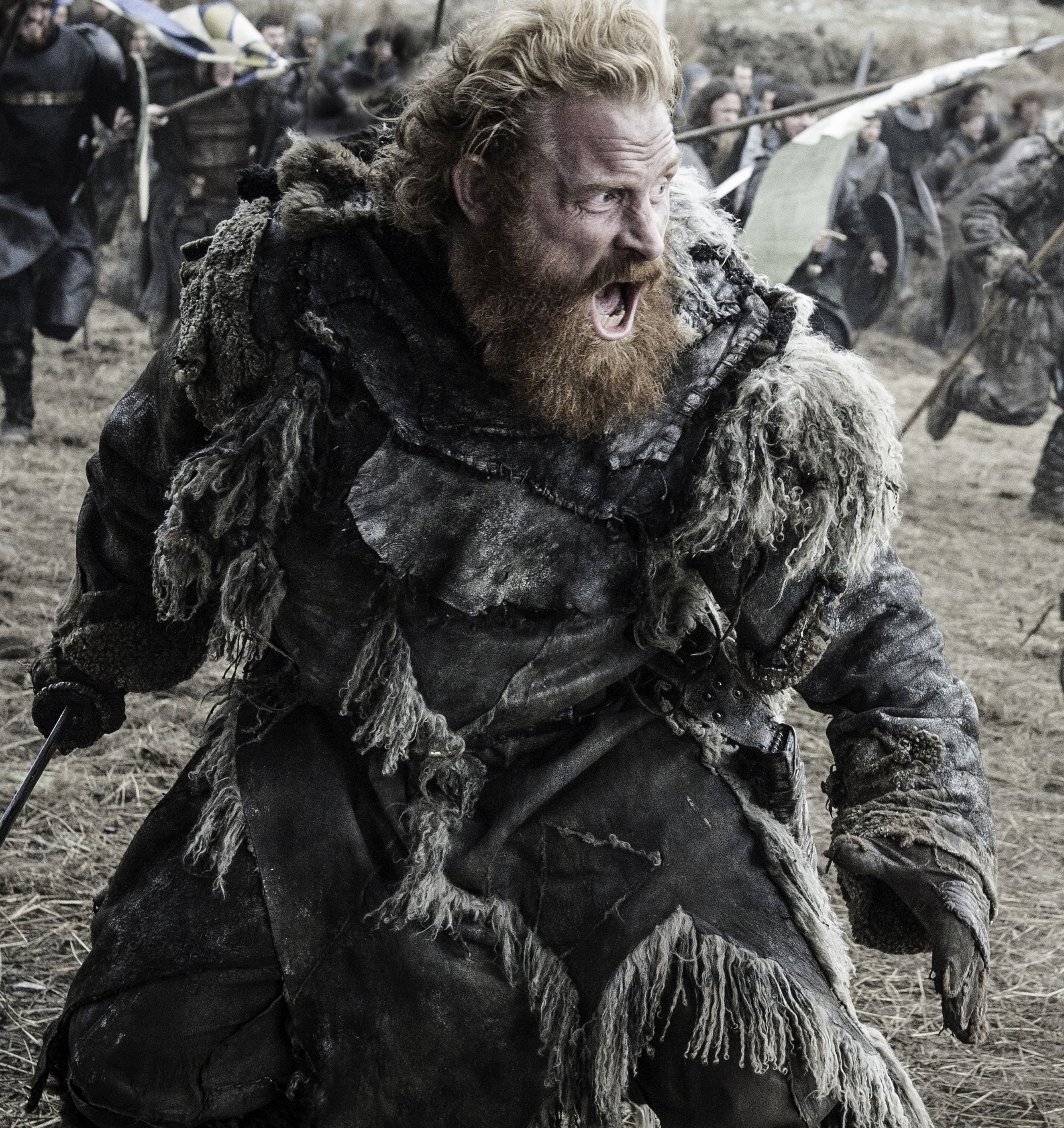 2K, real people, men, day, beard, Kristofer Hivju, nature, smiling, aggression, character, hairstyle, one person, outdoors, Tormund, man, Battle of the Bastards, Phone HD Wallpaper