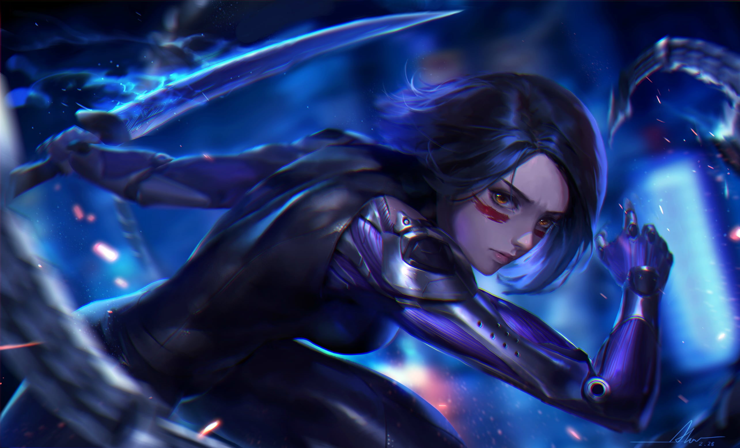 2K, Alita: Battle Angel, Battle Angel Alita, Alita, HD Wallpaper