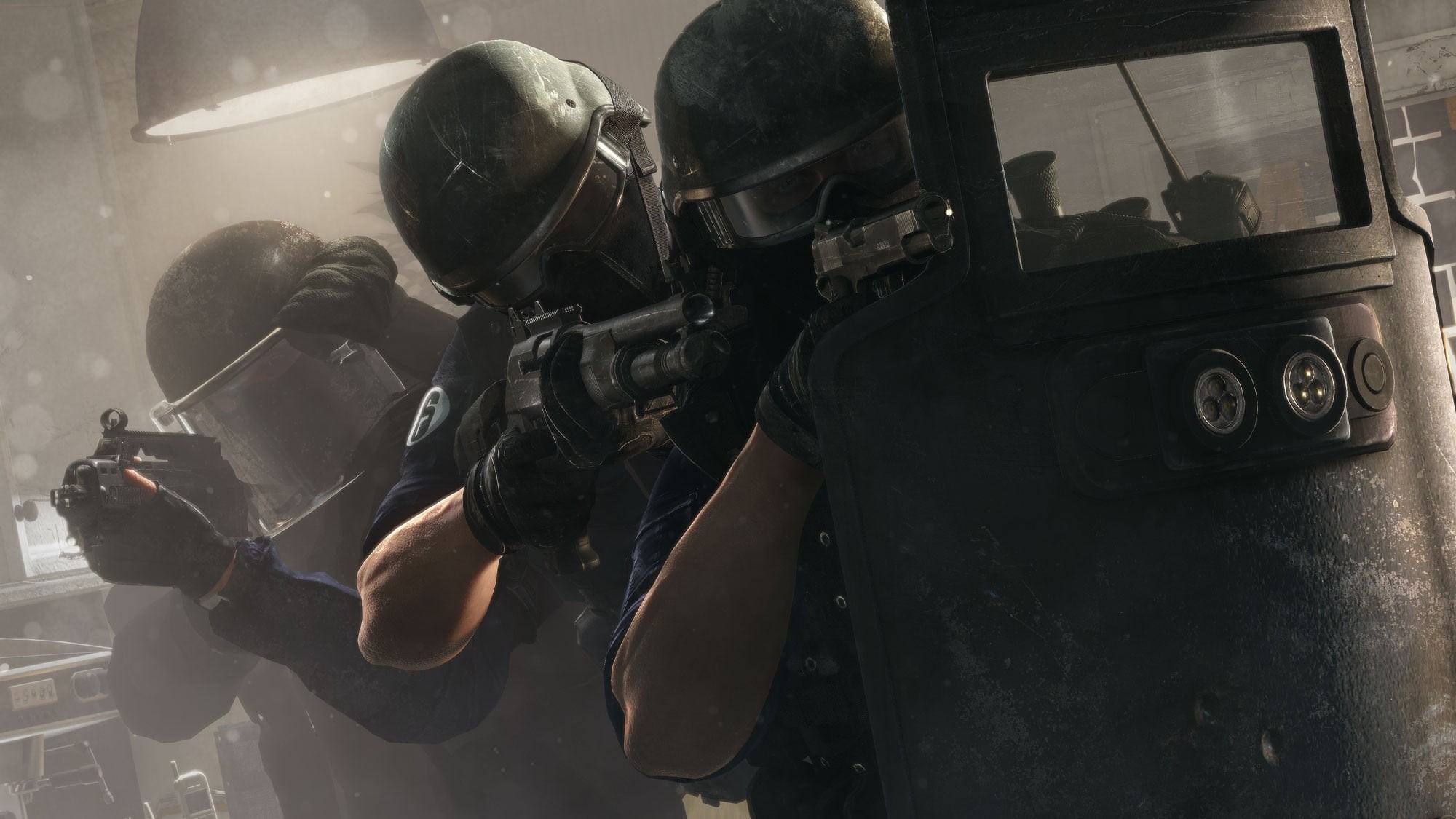 digital, law, obscured face, real people, Tom Clancy, machine gun, Rainbow Six: Siege, men, armed forces, SWAT, police force, holding, 1080P, government, HD Wallpaper