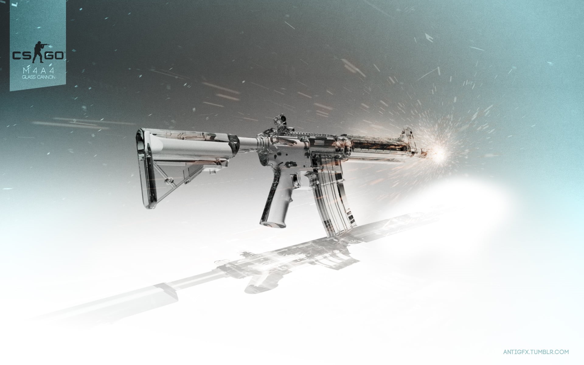 safety, space, video games, security, day, astronomy, assault, sign, protection, aggression, 1080P, high angle view, digital art, black, M4A4, futuristic, HD Wallpaper