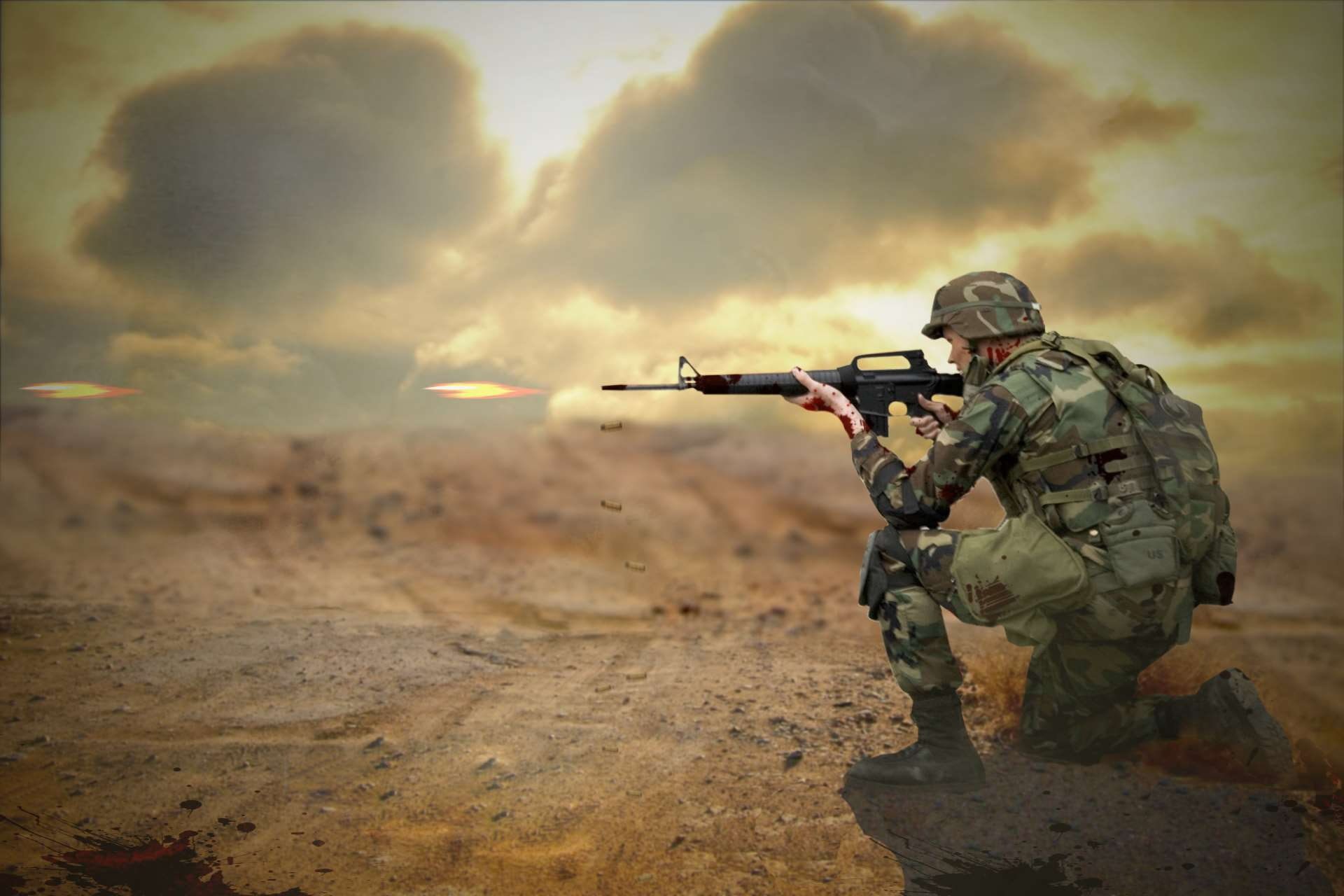 clothing, gun, security, shooting a weapon, battle, armed forces, military, weapon, 1080P, conflict, uniform, government, survival, war, camouflage clothing, HD Wallpaper