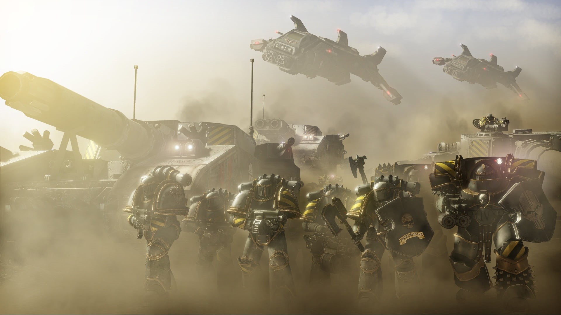 tank, Warhammer 40 000, space marines, 1080P, IV legions, Iron Warriors, terminator armor, HD Wallpaper