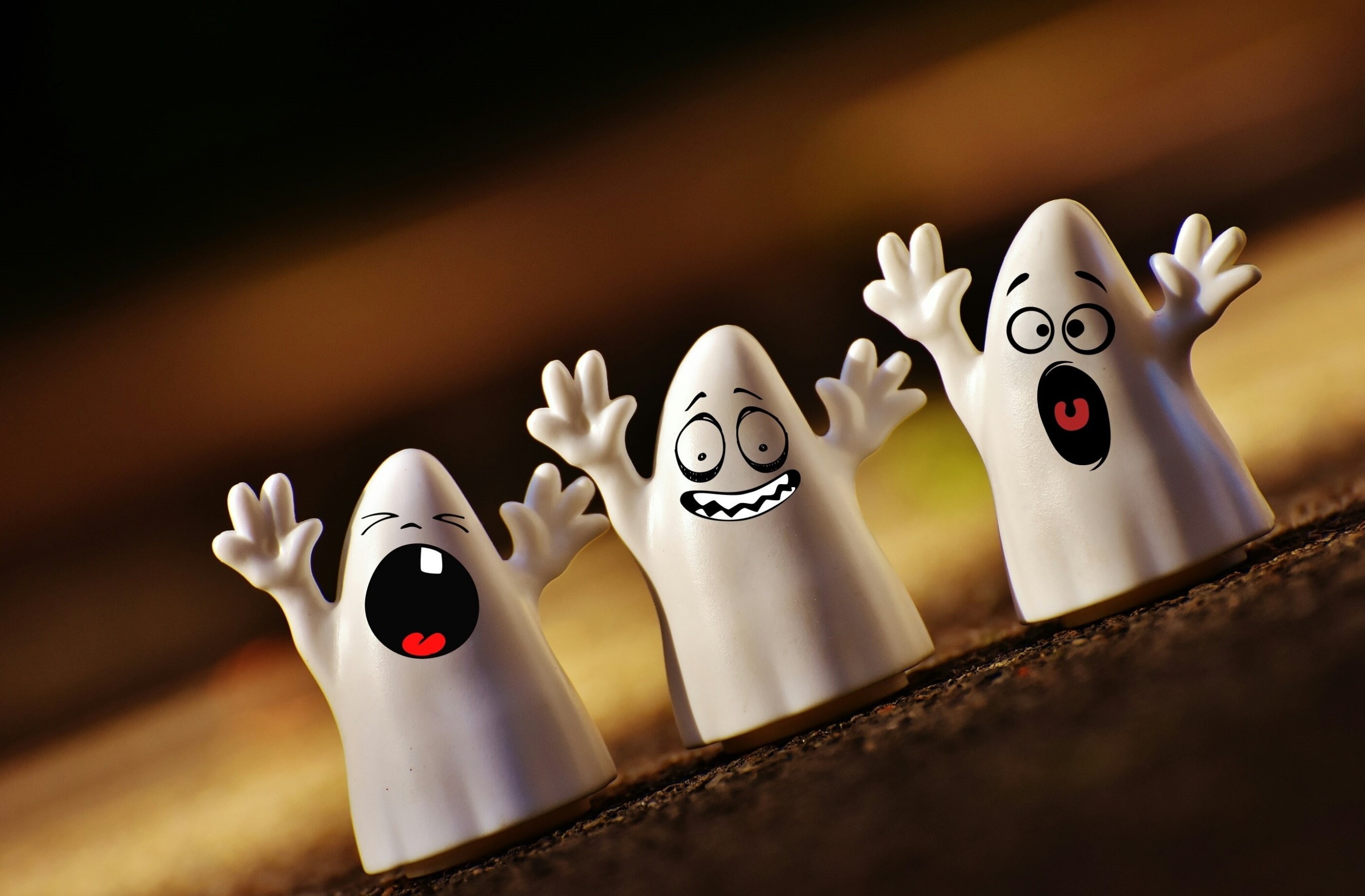 indoors, human representation, October, creativity, art and craft, Spooky, figurine, Funny, craft, table, selective focus, no people, white color, 2K, HD Wallpaper