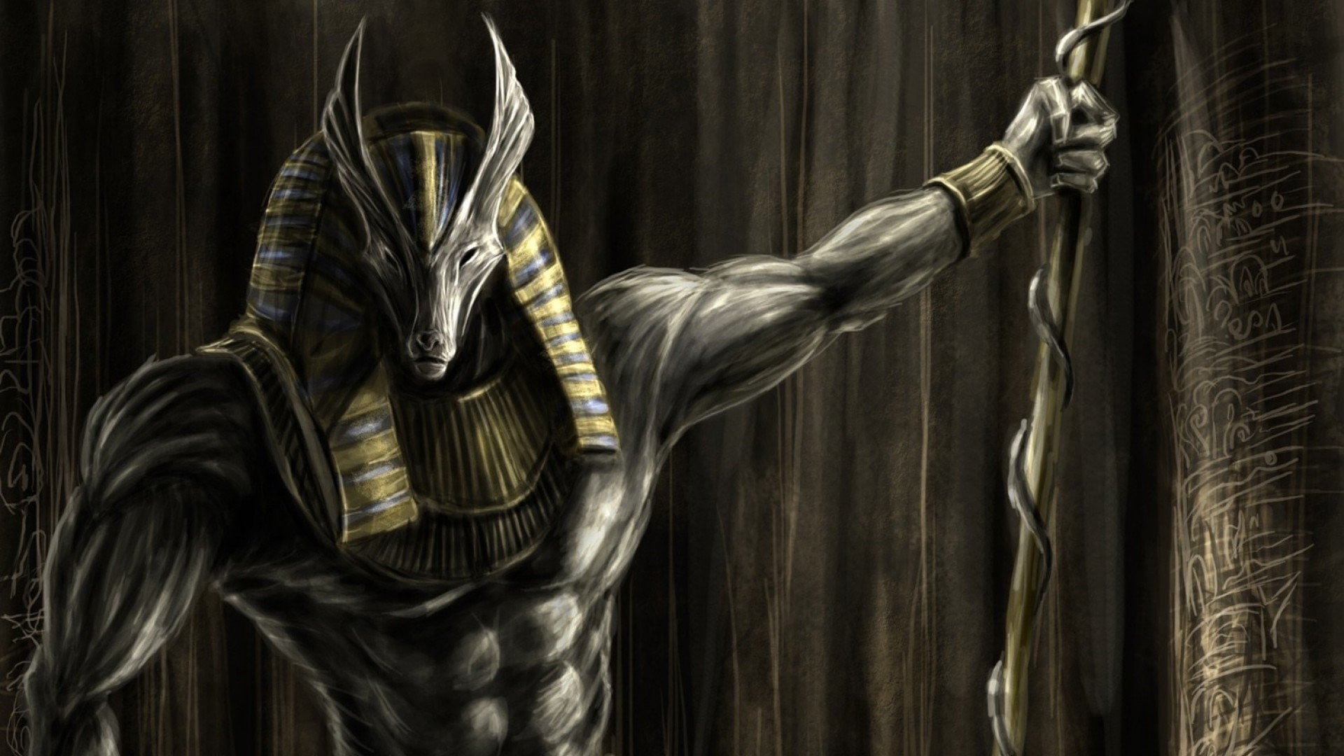 Egypt, Gods of Egypt, 1080P, Anubis, HD Wallpaper