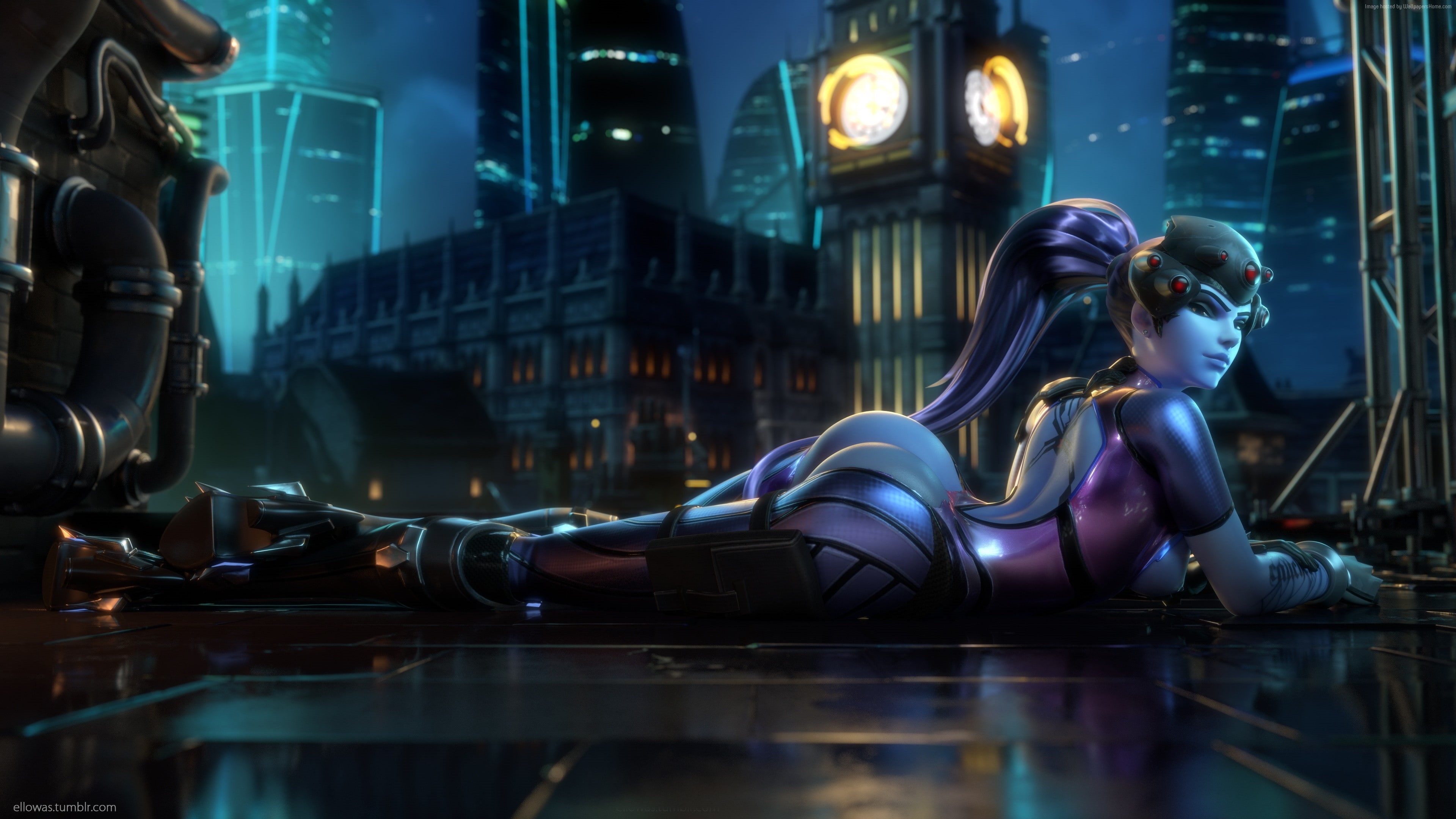 4K, Overwatch, 4K, Widowmaker, HD Wallpaper