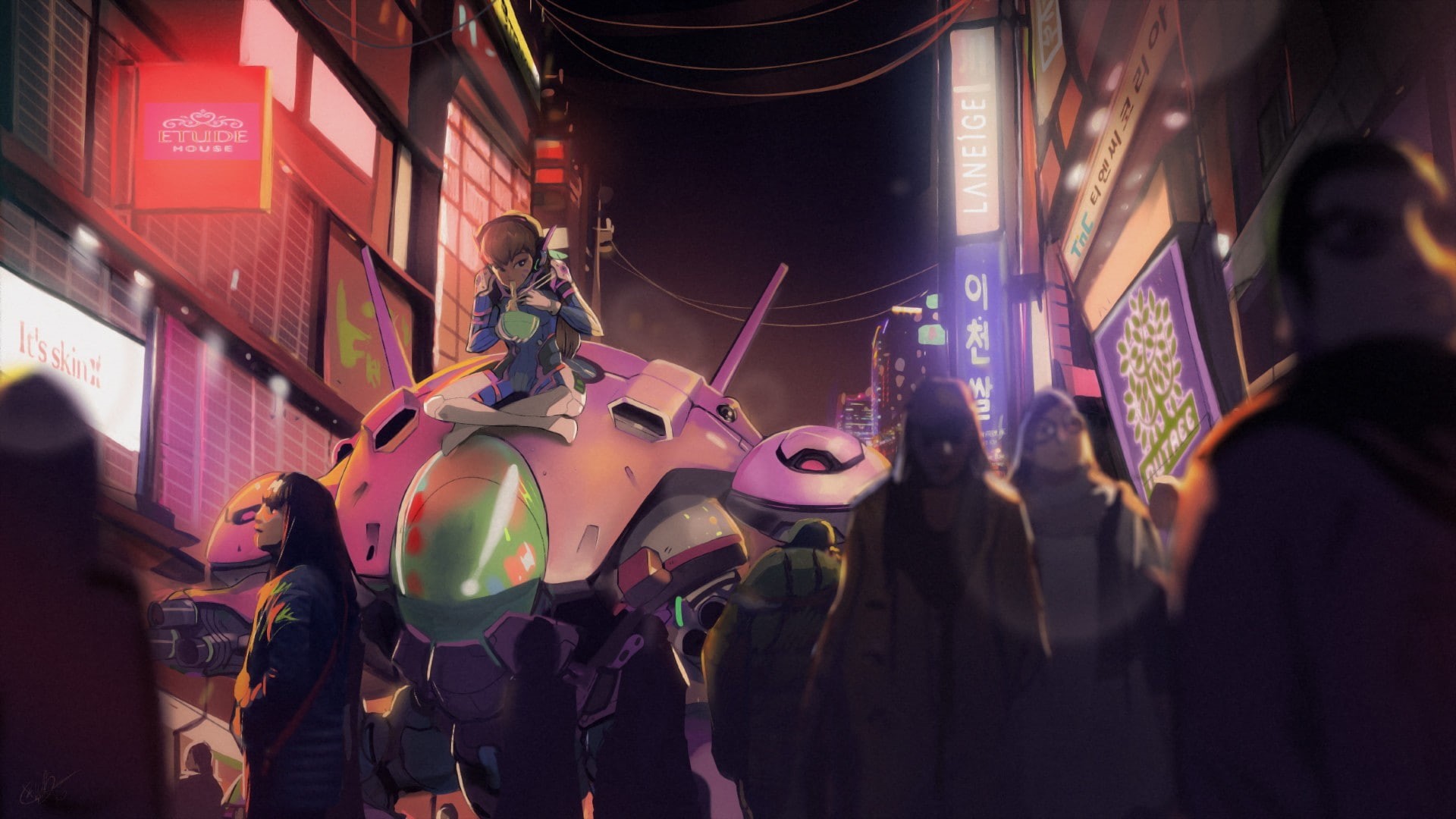 d.va, va, blizzard, games, 1080P, blizzard entertainment, overwatch, d, entertainment, HD Wallpaper