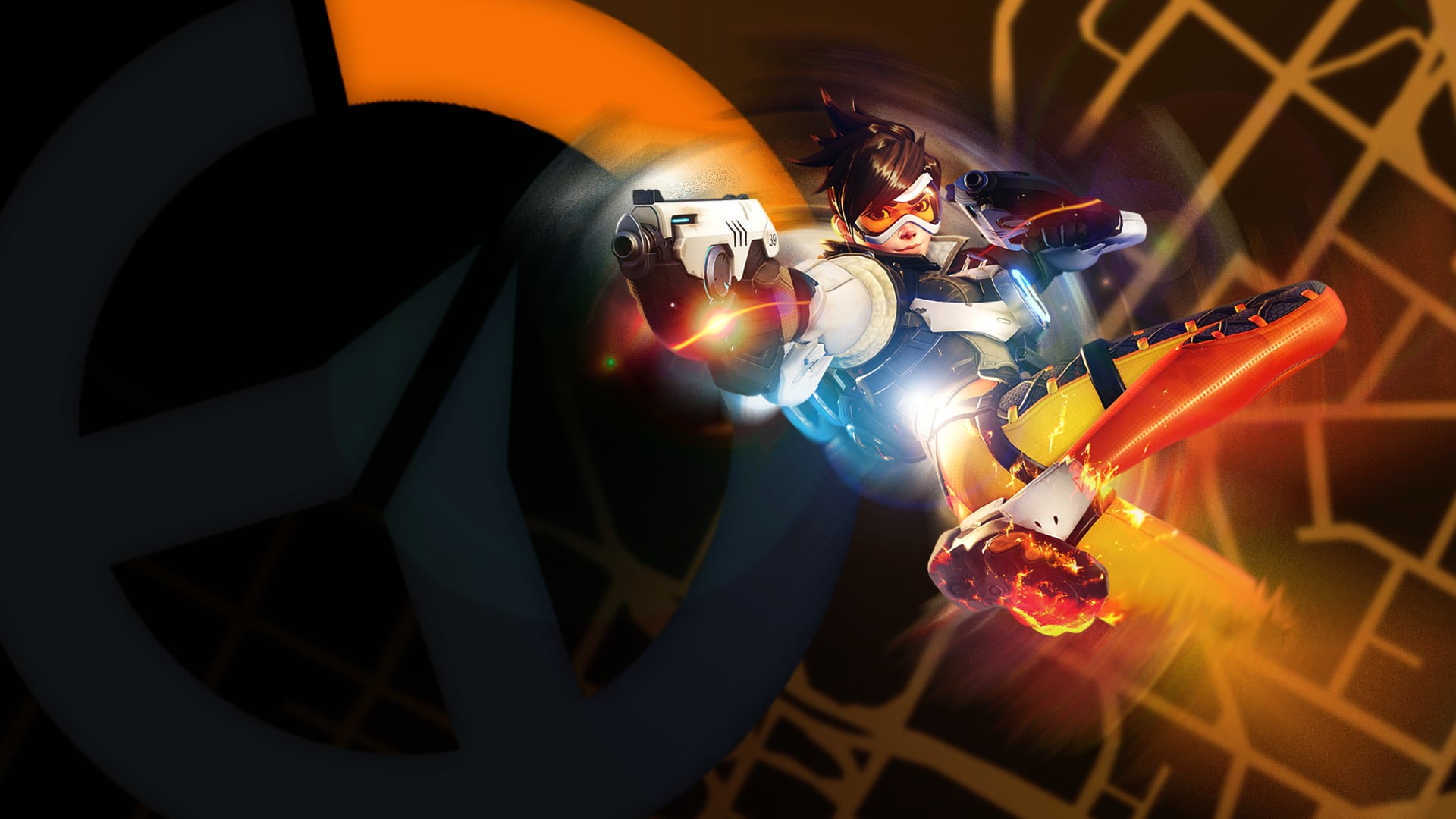 togetherness, Blizzard Entertainment, Lena Oxton, lighting equipment, stage, club dj, light - natural phenomenon, 1080P, occupation, video games, enjoyment, HD Wallpaper