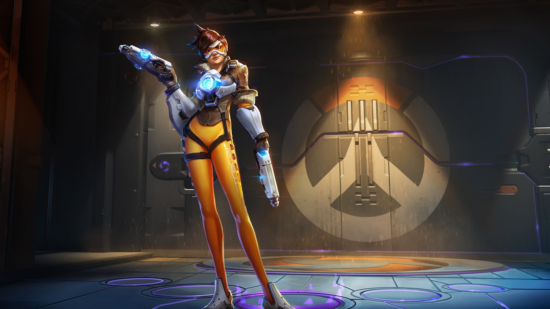 tracer, overwatch, 1080P, games, girl, storm, character, heroes, HD Wallpaper