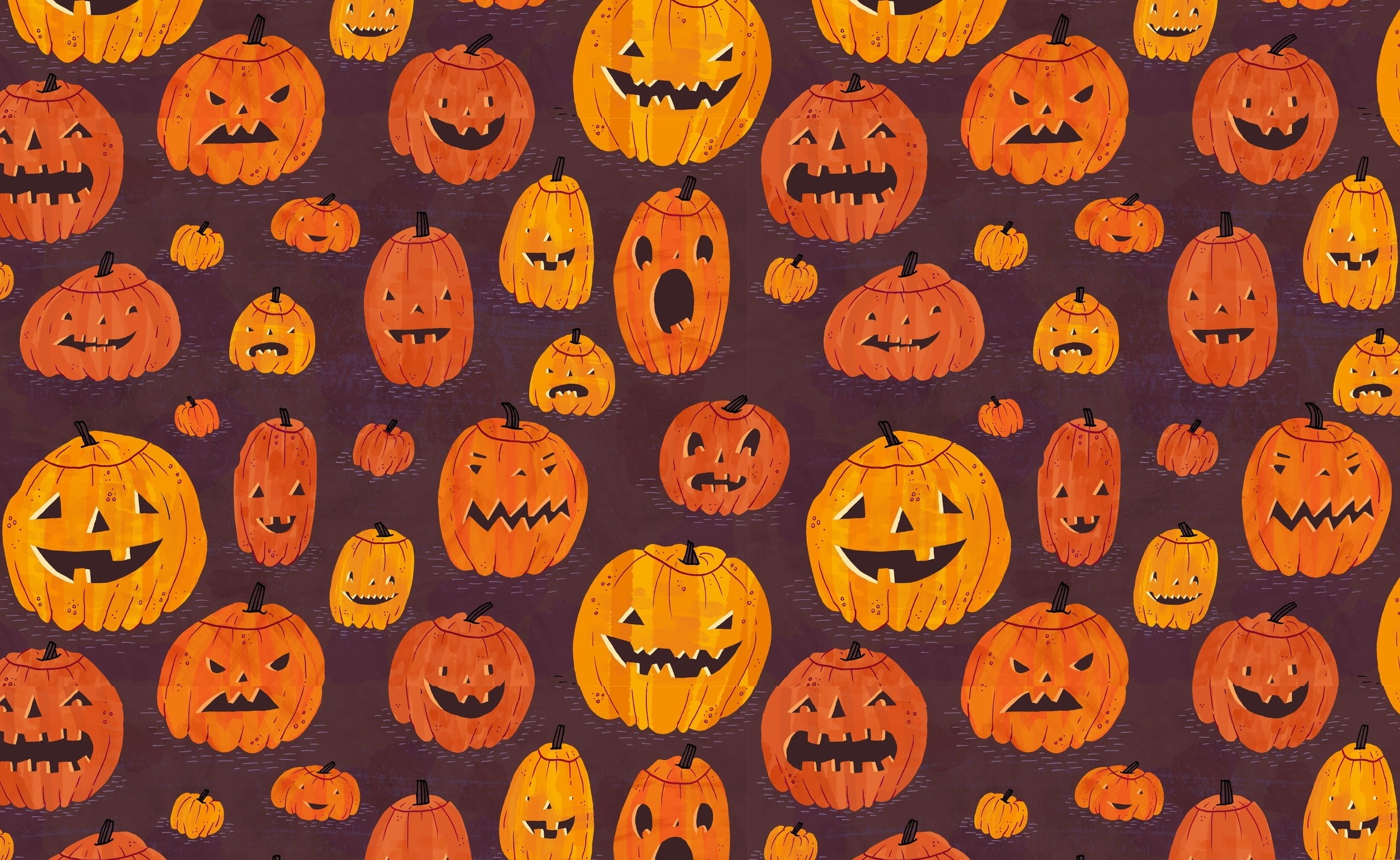 Holidays, jack, decoration, Pumpkins, face, celebration, lantern, o, abundance, art and craft, pumpkin, hd, in a row, full frame, food and drink, HD Wallpaper