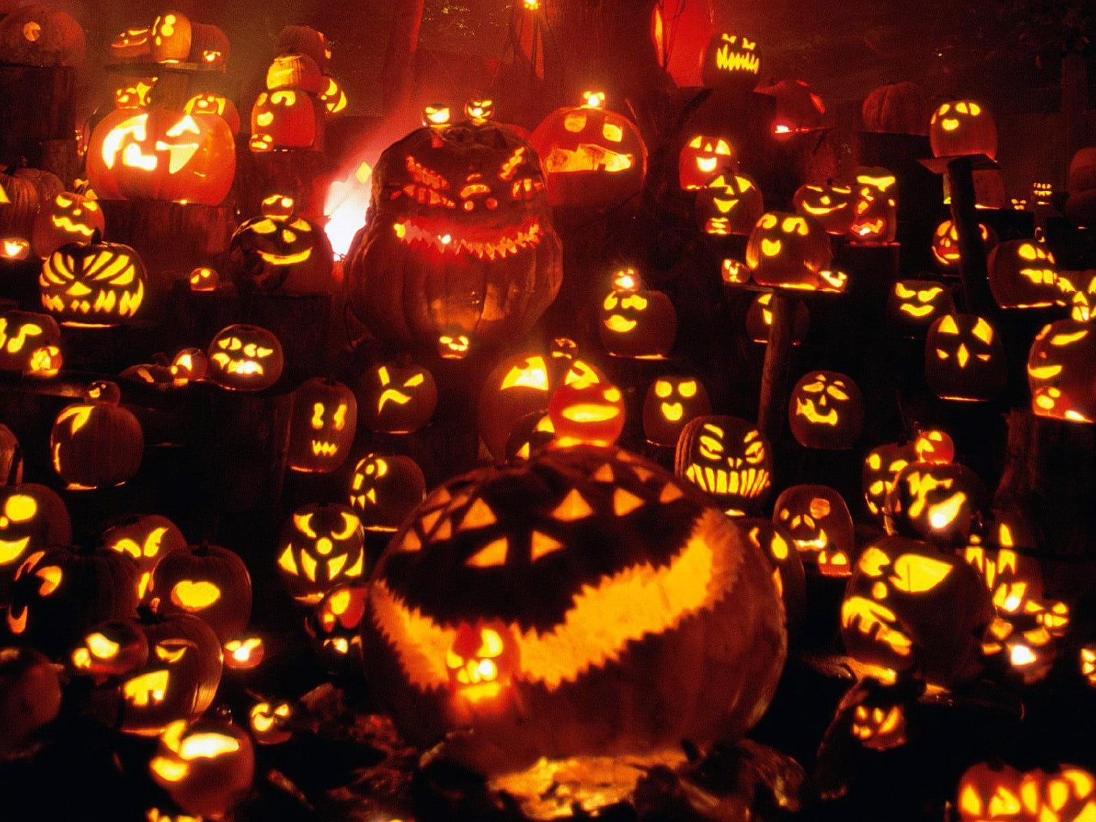 anthropomorphic, lantern, face, o, anthropomorphic face, festival, jack, glowing, 720P, pumpkin, electric lamp, art and craft, representation, HD Wallpaper