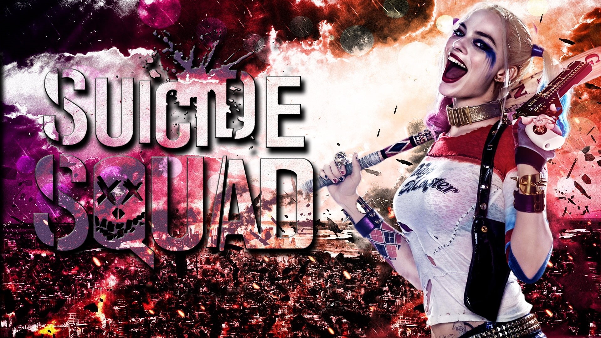 1080P, Squad, 2016, Margot, Suicide, Robbie, HD Wallpaper