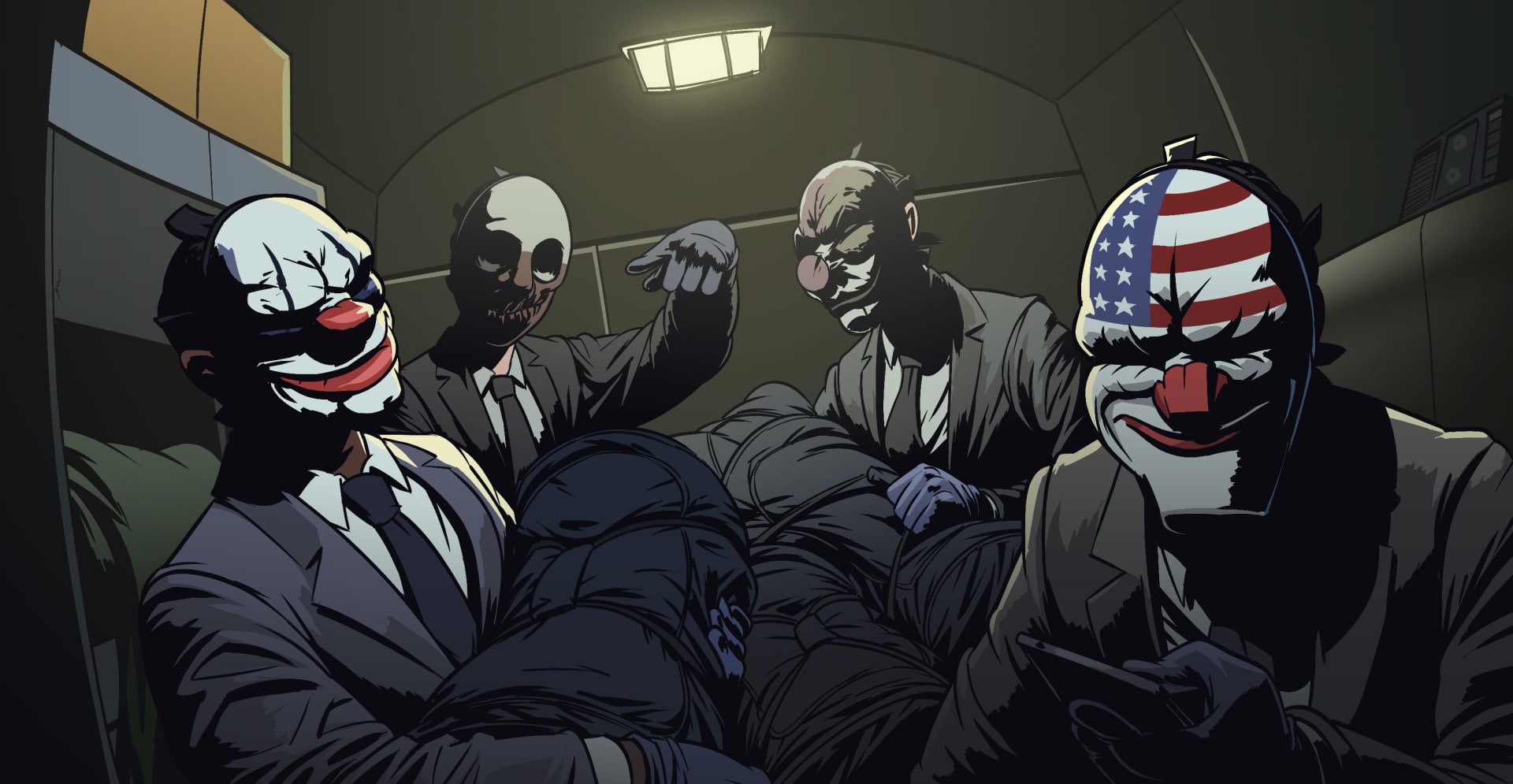 Wolf (Payday), Payday, Payday 2, Chains (Payday), Hoxton (Payday), 1080P, Dallas (Payday), HD Wallpaper