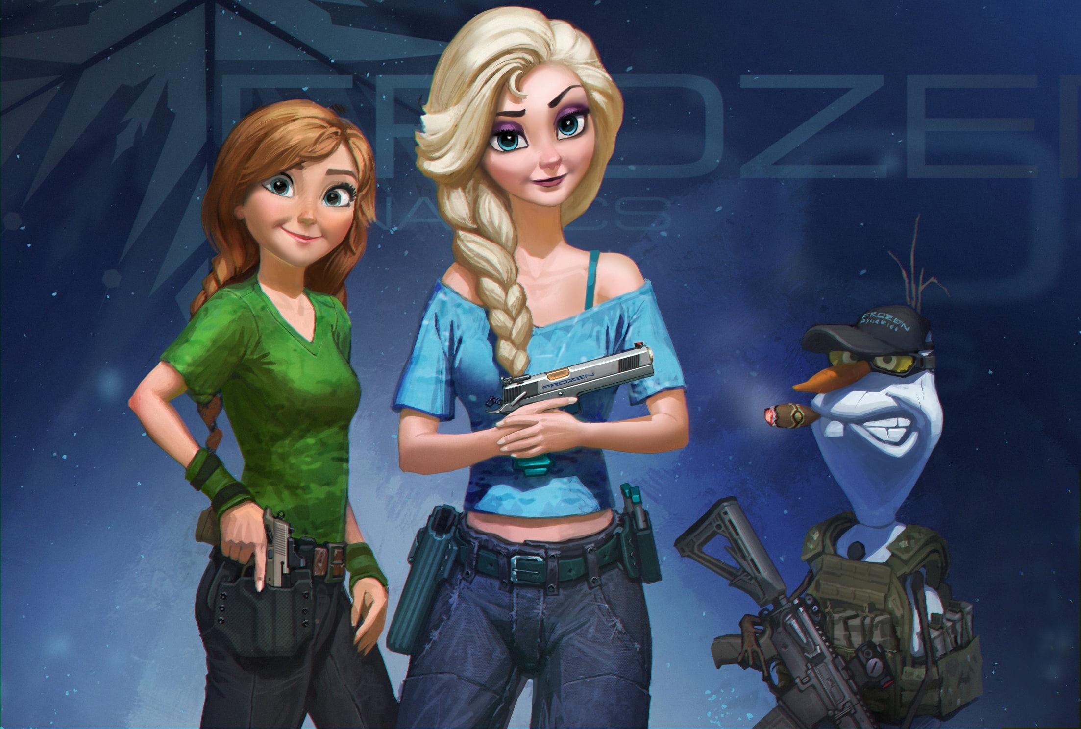 jeans, digital, lifestyles, blond hair, teenager, fan art, gun, standing, portrait, hair, futuristic, people, science, night, young women, video Game, HD Wallpaper