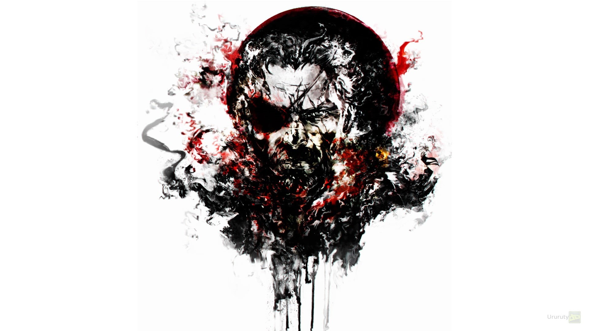 horror, spooky, close-up, punisher, fear, crime, water, people, Metal Gear Solid V: The Phantom Pain, motion, cut out, nature, blood, digital composite, HD Wallpaper