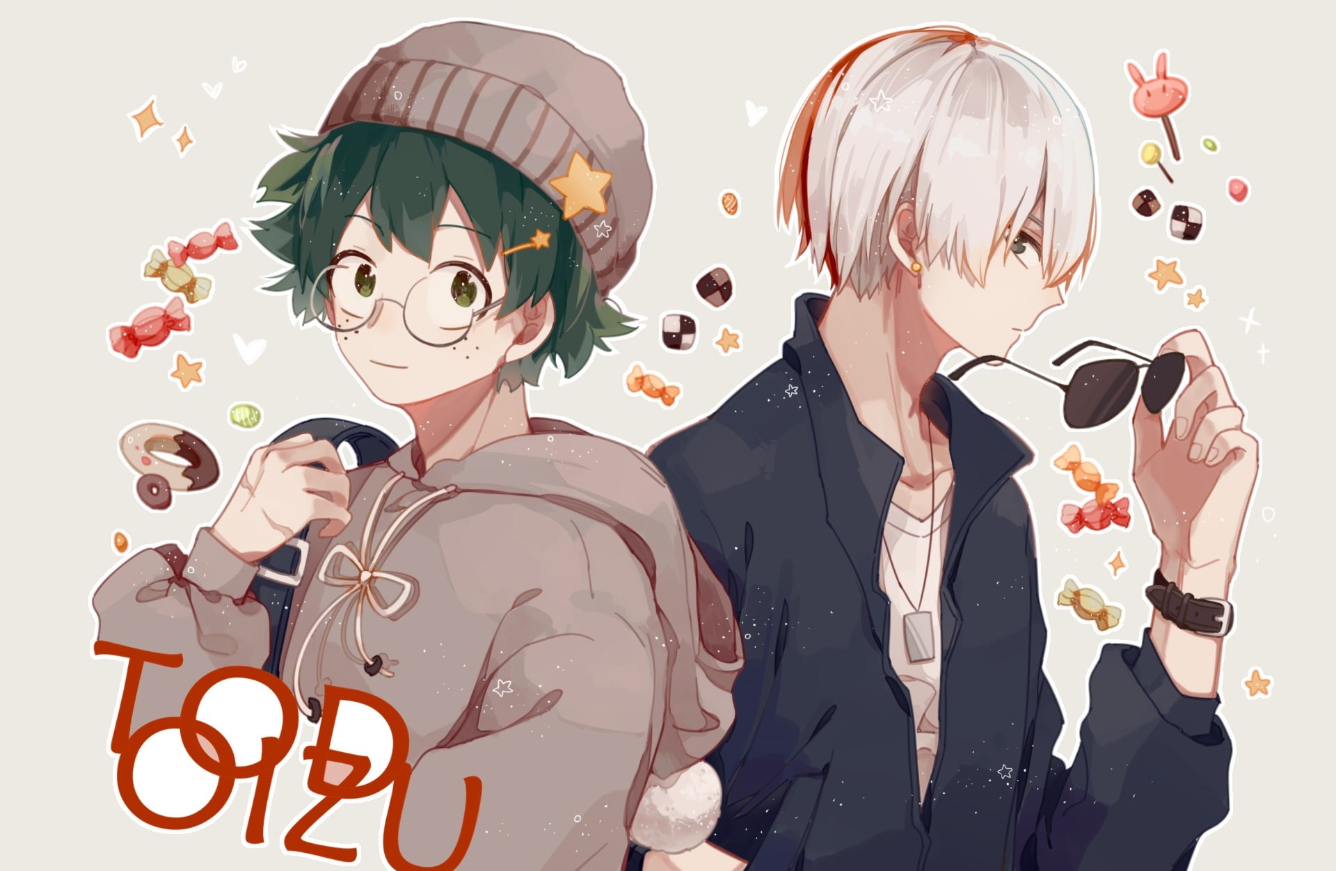 Anime, My Hero Academia, 1080P, Izuku Midoriya, Shouto Todoroki, HD Wallpaper