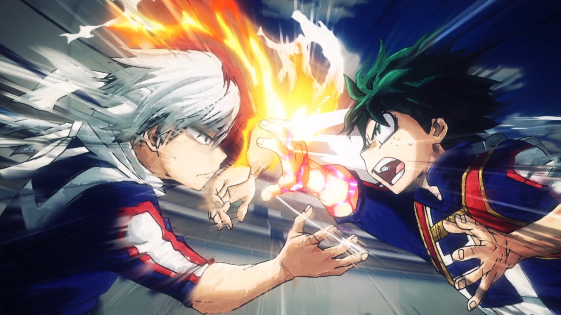 Anime, Shoto Todoroki, My Hero Academia, 1080P, Izuku Midoriya, HD Wallpaper