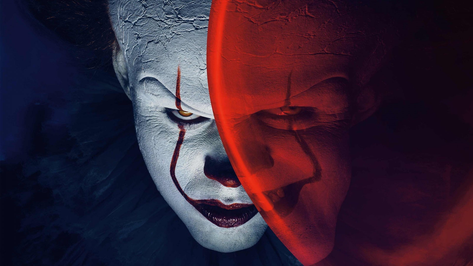 Pennywise, IT, movies, Clowns, 1080P, Bill Skarsgård, face, HD Wallpaper